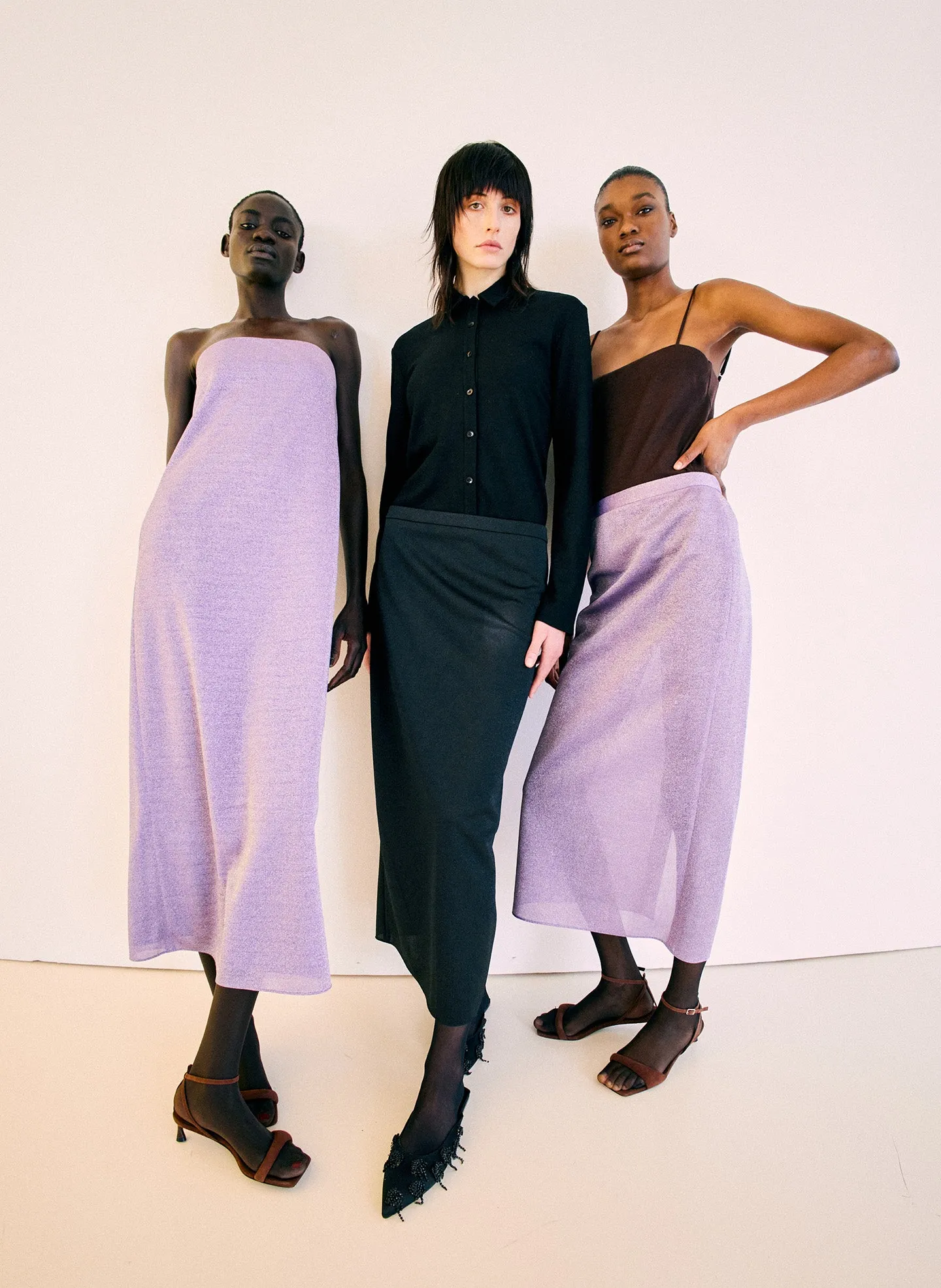 Lurex Haze Pencil Skirt sold by Tibi product image thumbnail 2