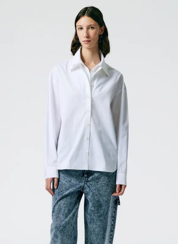 Eco Shirting Double Collar Shirt sold by Tibi