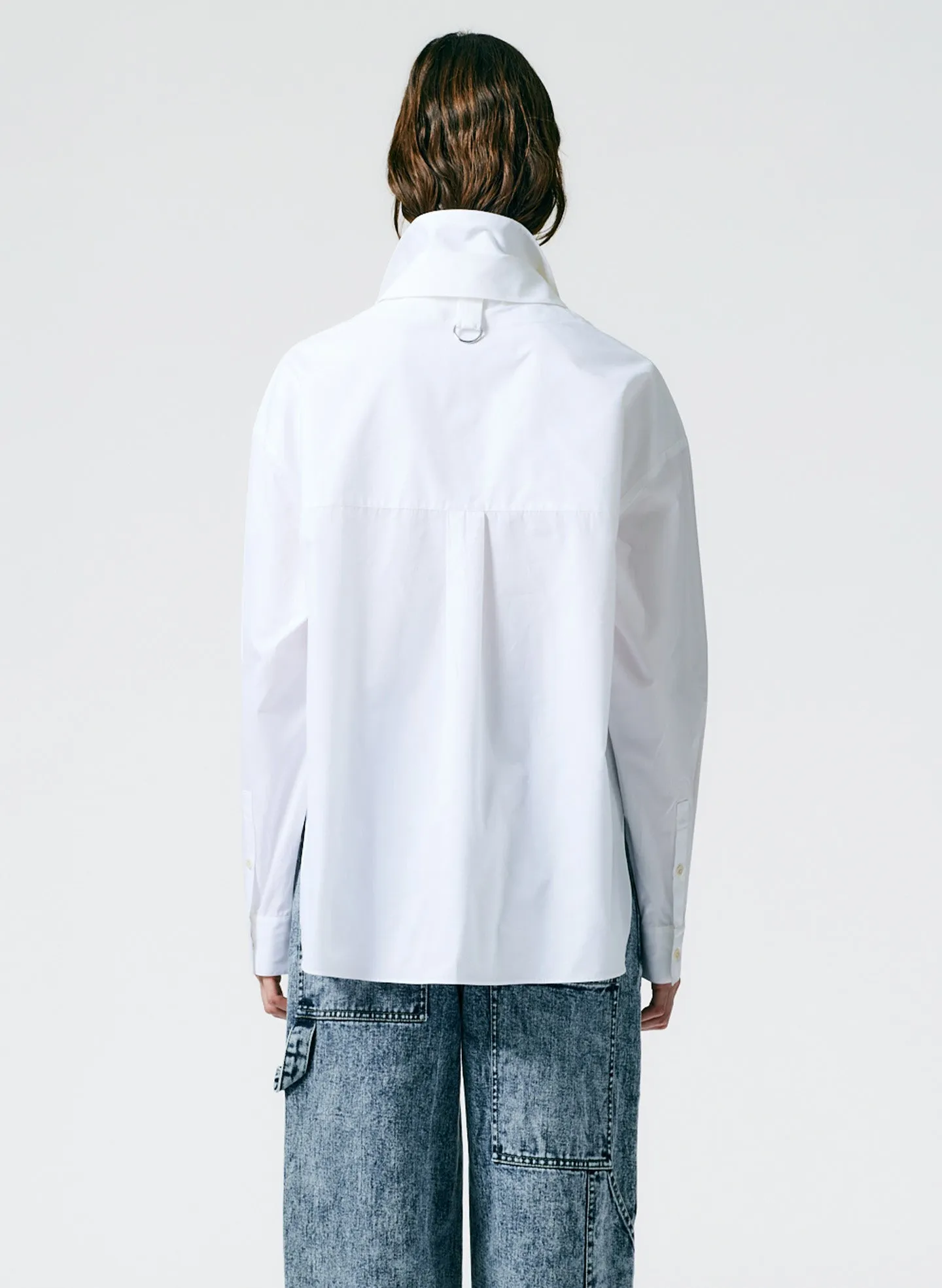 Eco Shirting Double Collar Shirt sold by Tibi product image thumbnail 4