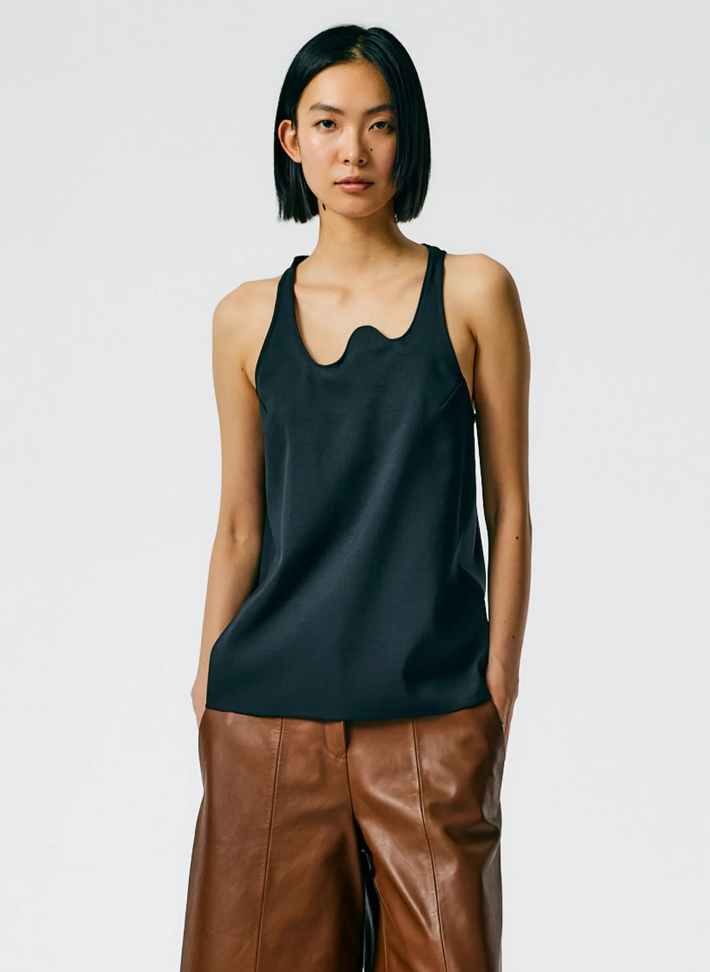 Chalky Drape Squiggly Tank sold by Tibi