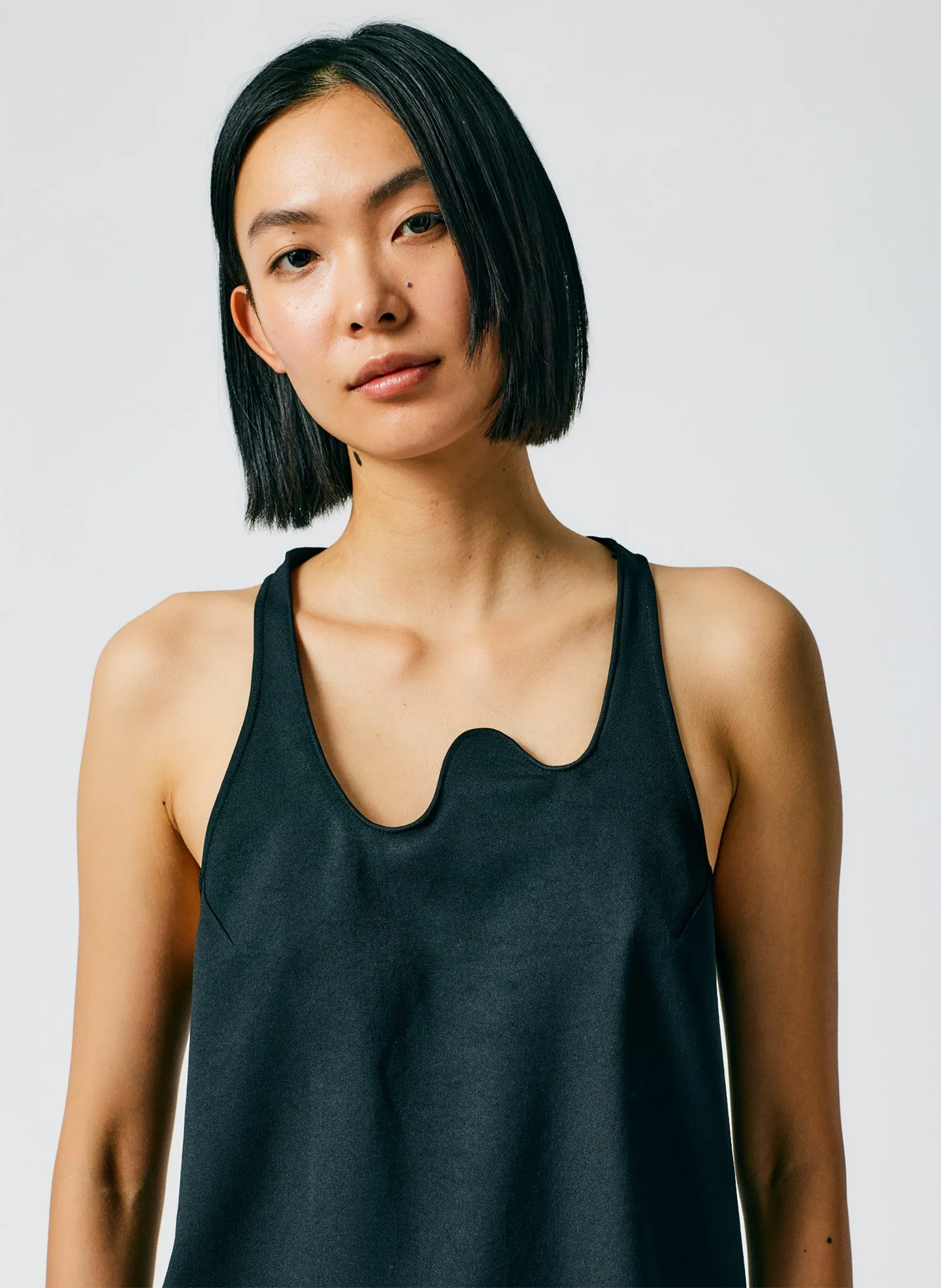 Chalky Drape Squiggly Tank sold by Tibi product image thumbnail 5