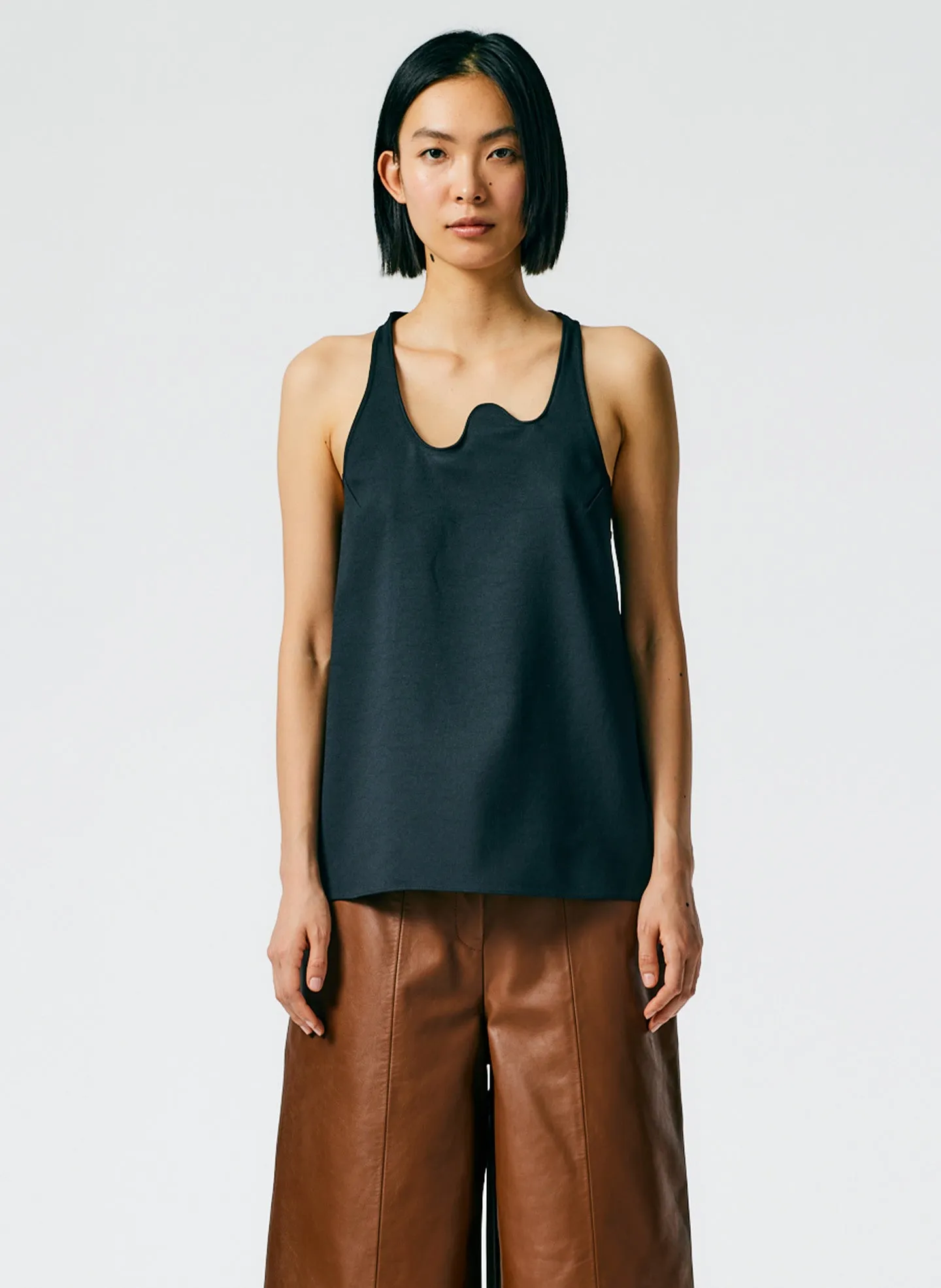 Chalky Drape Squiggly Tank sold by Tibi product image thumbnail 2
