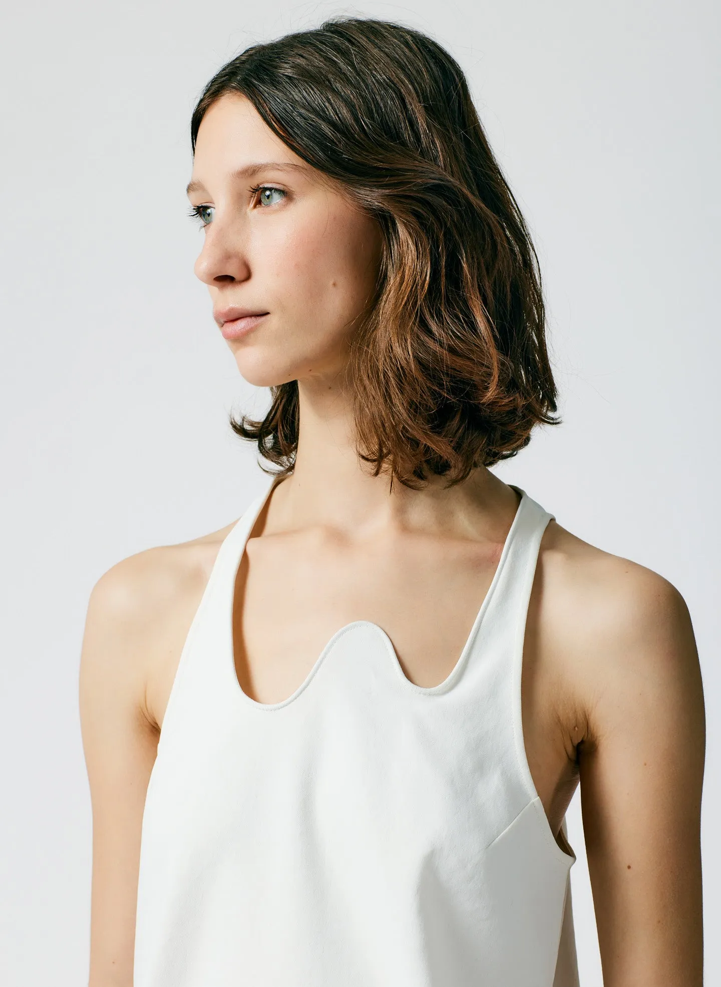 Chalky Drape Squiggly Tank sold by Tibi product image thumbnail 5