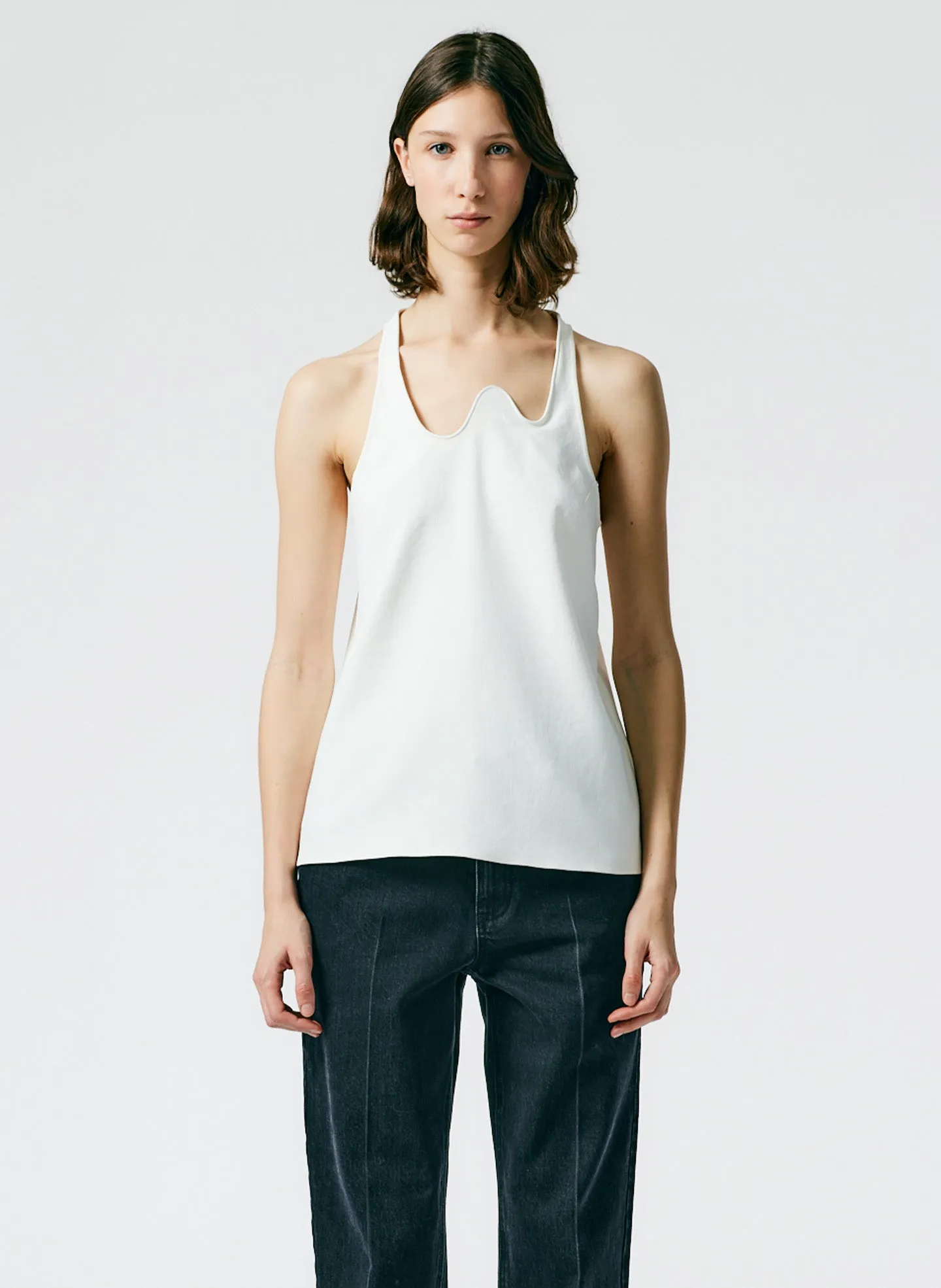 Chalky Drape Squiggly Tank sold by Tibi product image thumbnail 2