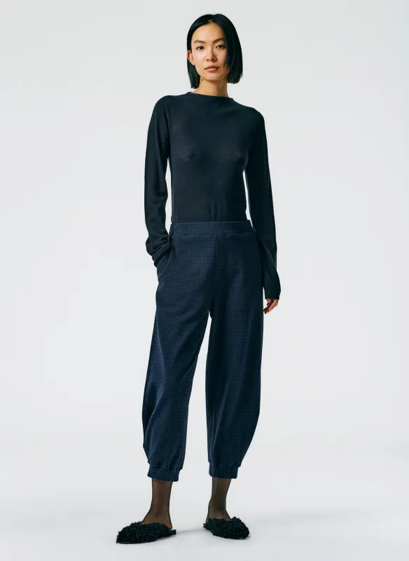 Camille Check Kat Sculpted Pull On Pant - Regular made by Tibi