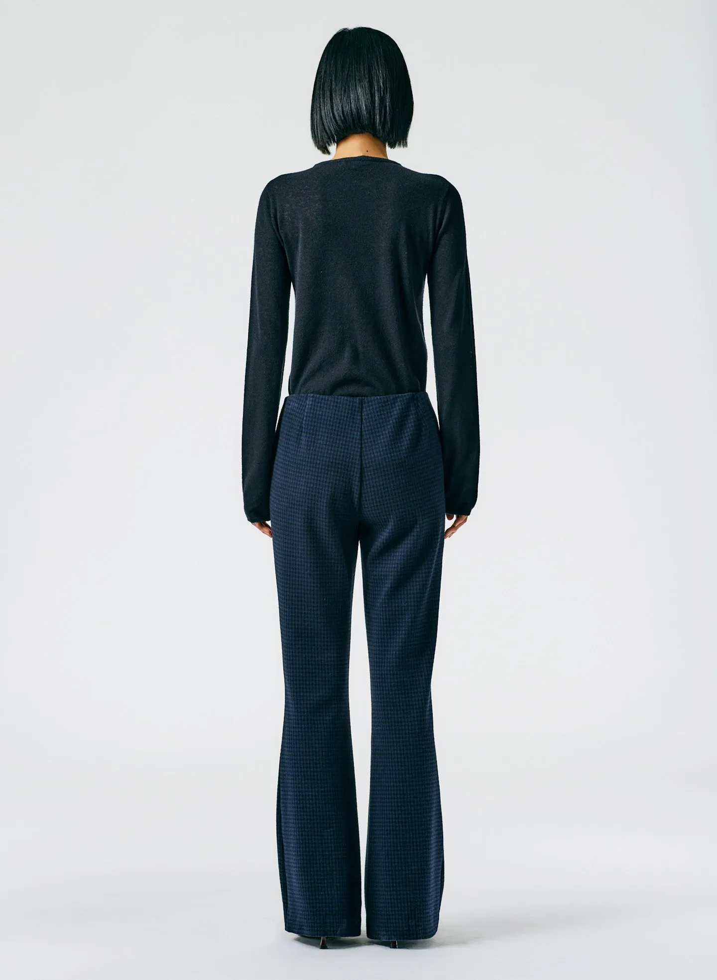 Camille Check Ali Fluid Pant sold by Tibi product image thumbnail 5