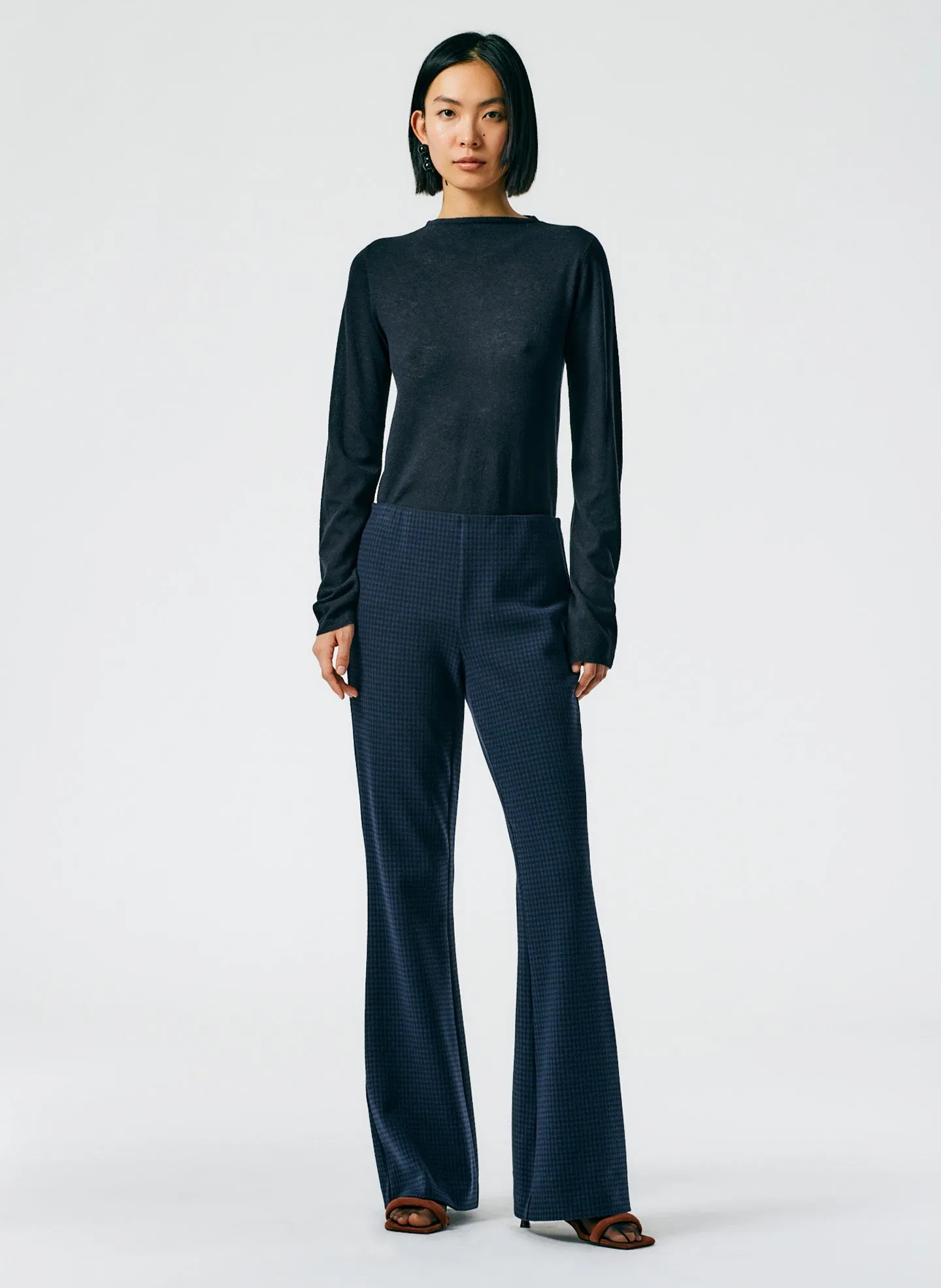 Camille Check Ali Fluid Pant sold by Tibi