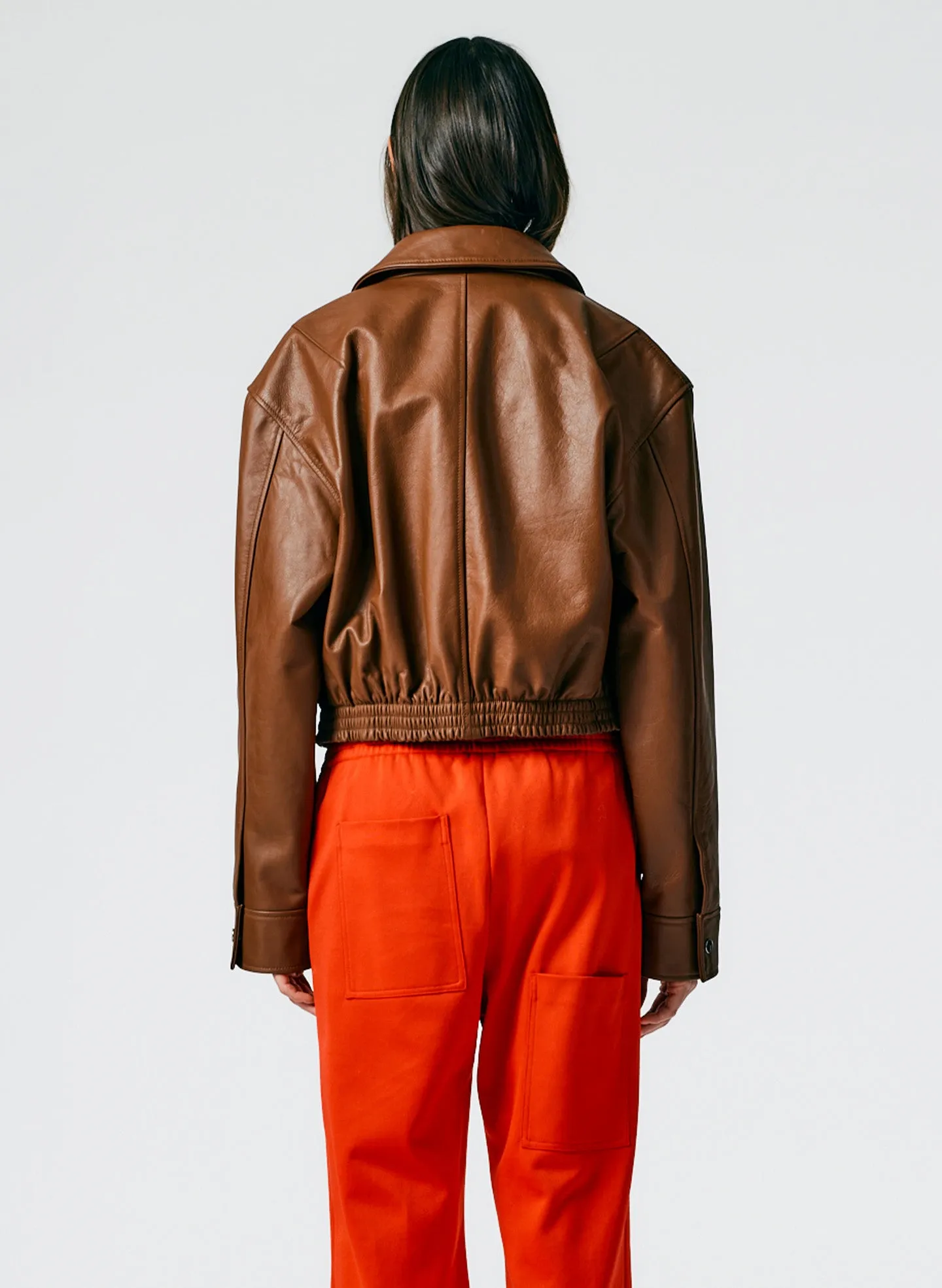 Aviator Leather Jacket sold by Tibi product image thumbnail 5