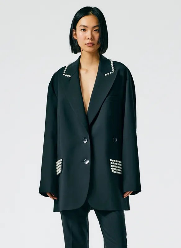 Alexis Beading Liam Blazer made by Tibi