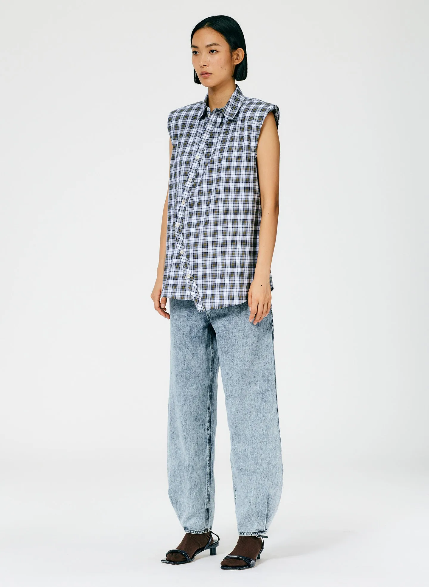 Acid Wash Denim Brancusi Jean - Long sold by Tibi product image thumbnail 3