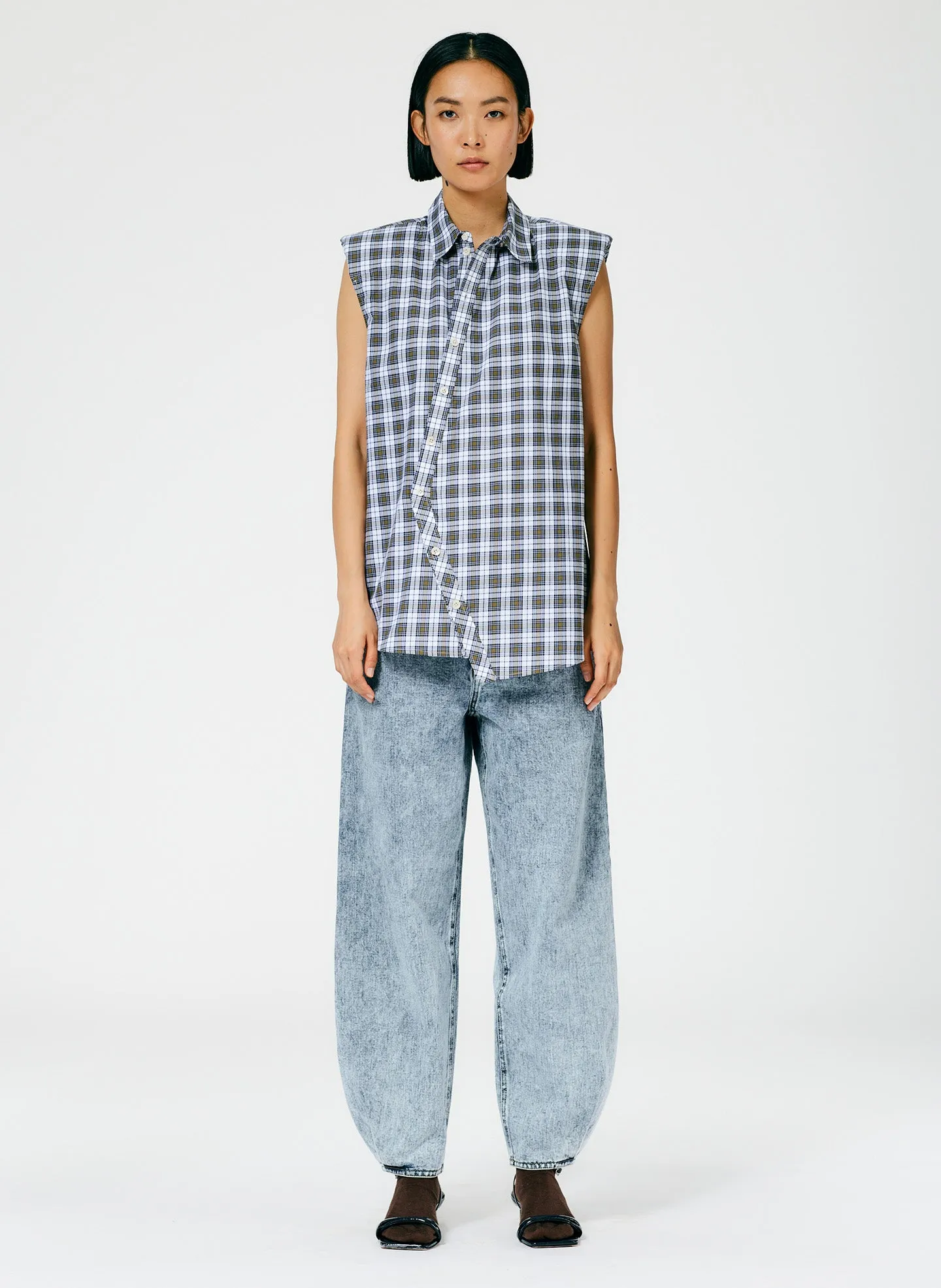 Acid Wash Denim Brancusi Jean - Long sold by Tibi product image thumbnail 2