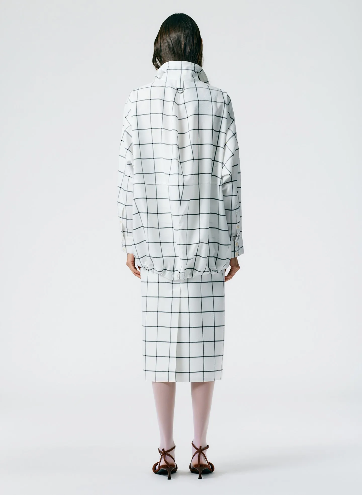 Windowpane Techy Twill Anorak Shirt sold by Tibi product image thumbnail 5
