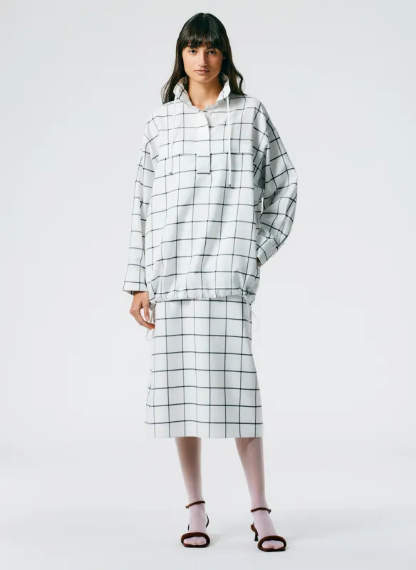 Windowpane Techy Twill Anorak Shirt made by Tibi