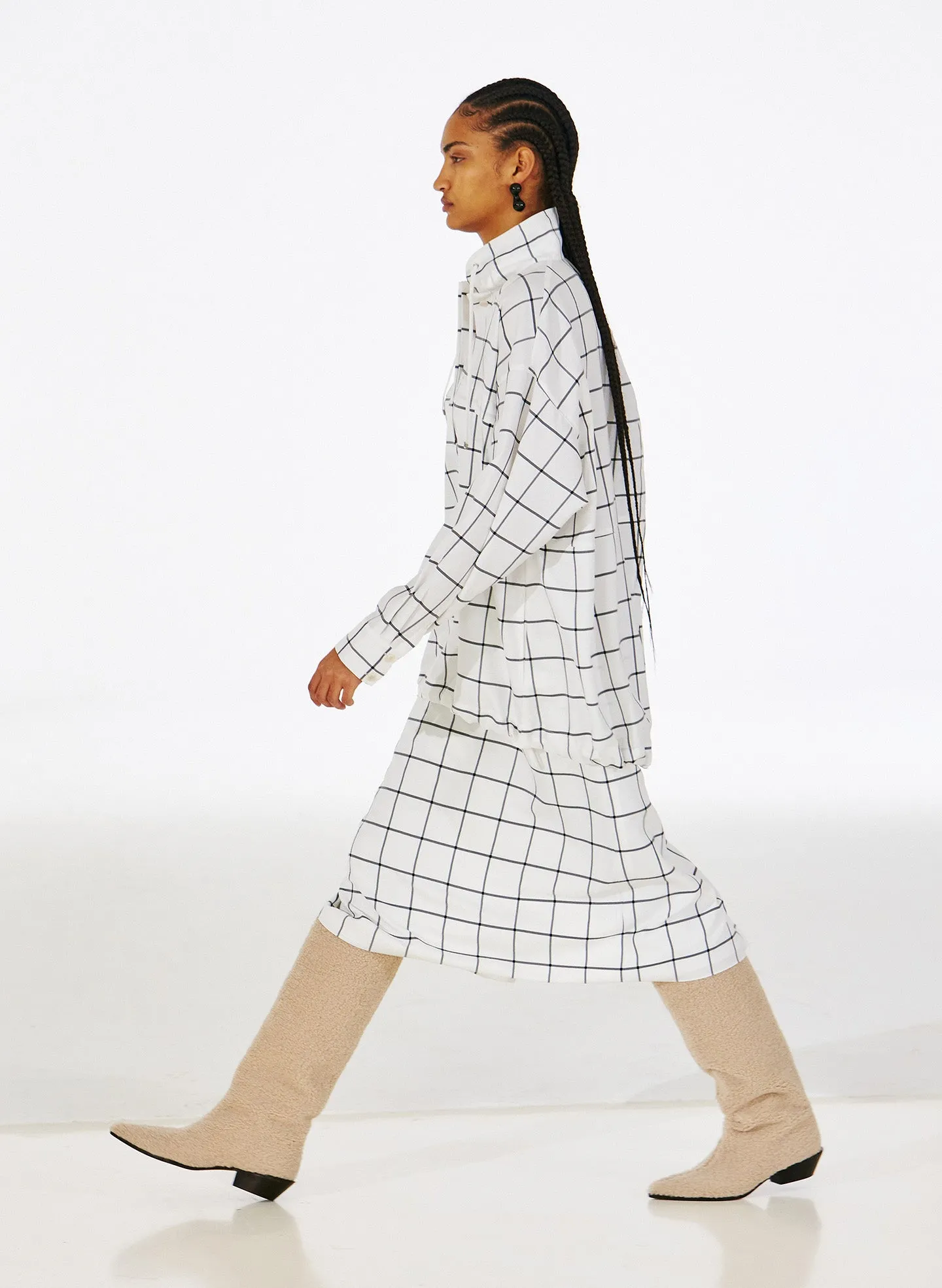 Windowpane Techy Twill Anorak Shirt sold by Tibi product image thumbnail 2