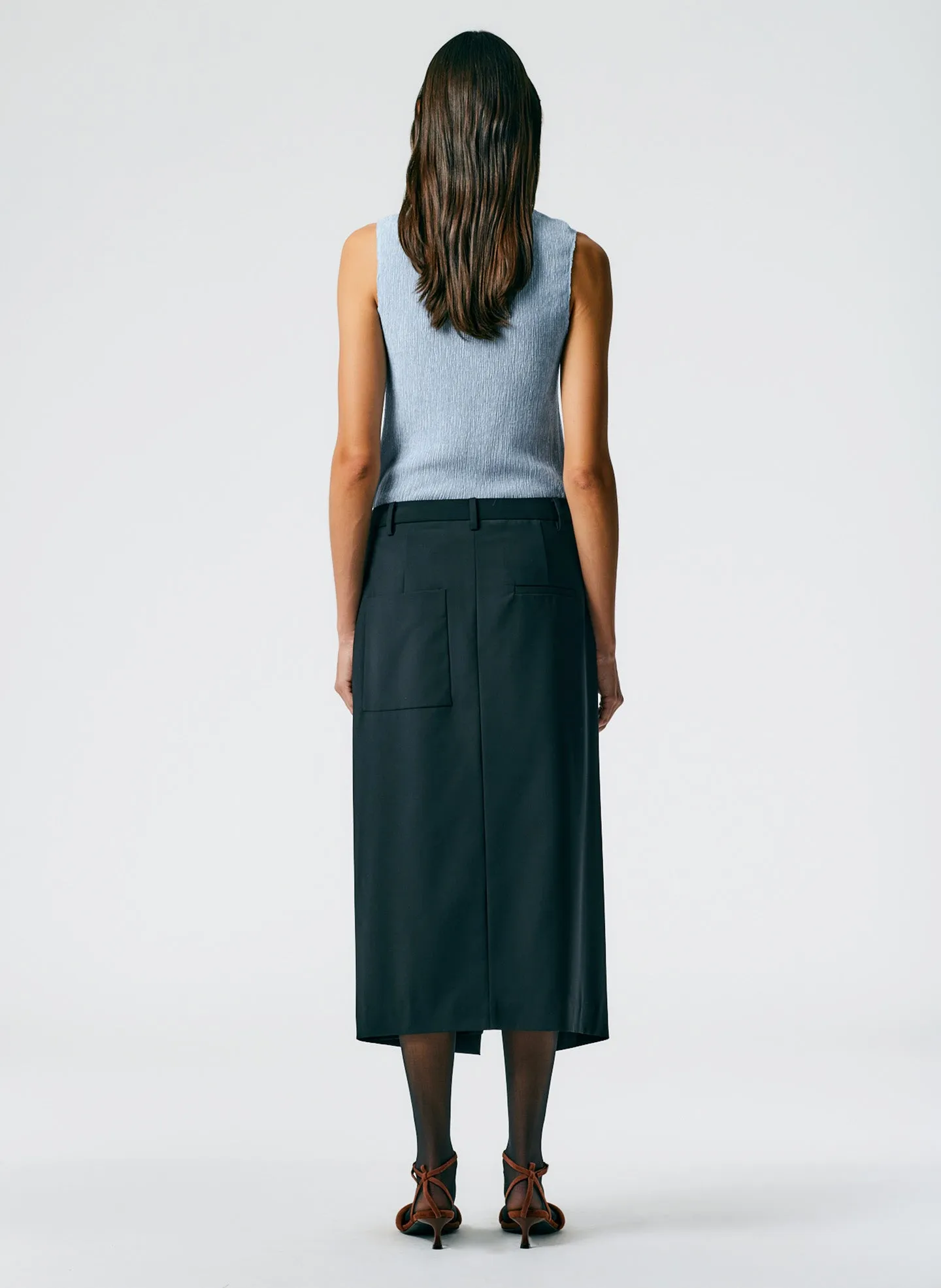Tropical Wool Wrap Trouser Skirt sold by Tibi product image thumbnail 5
