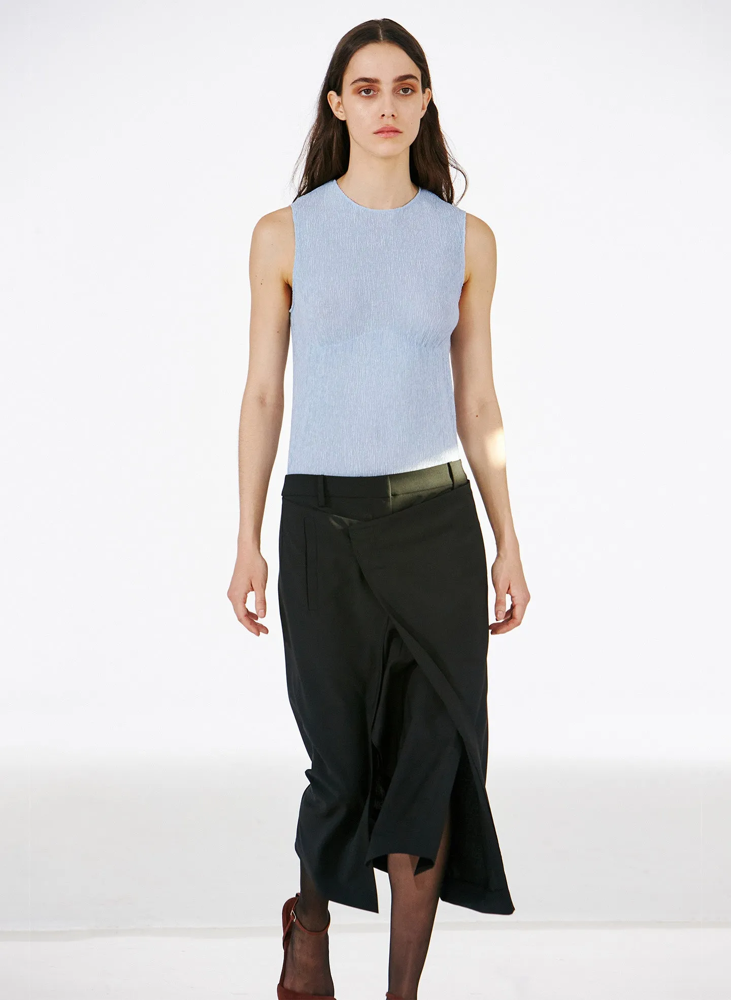Tropical Wool Wrap Trouser Skirt sold by Tibi product image thumbnail 2