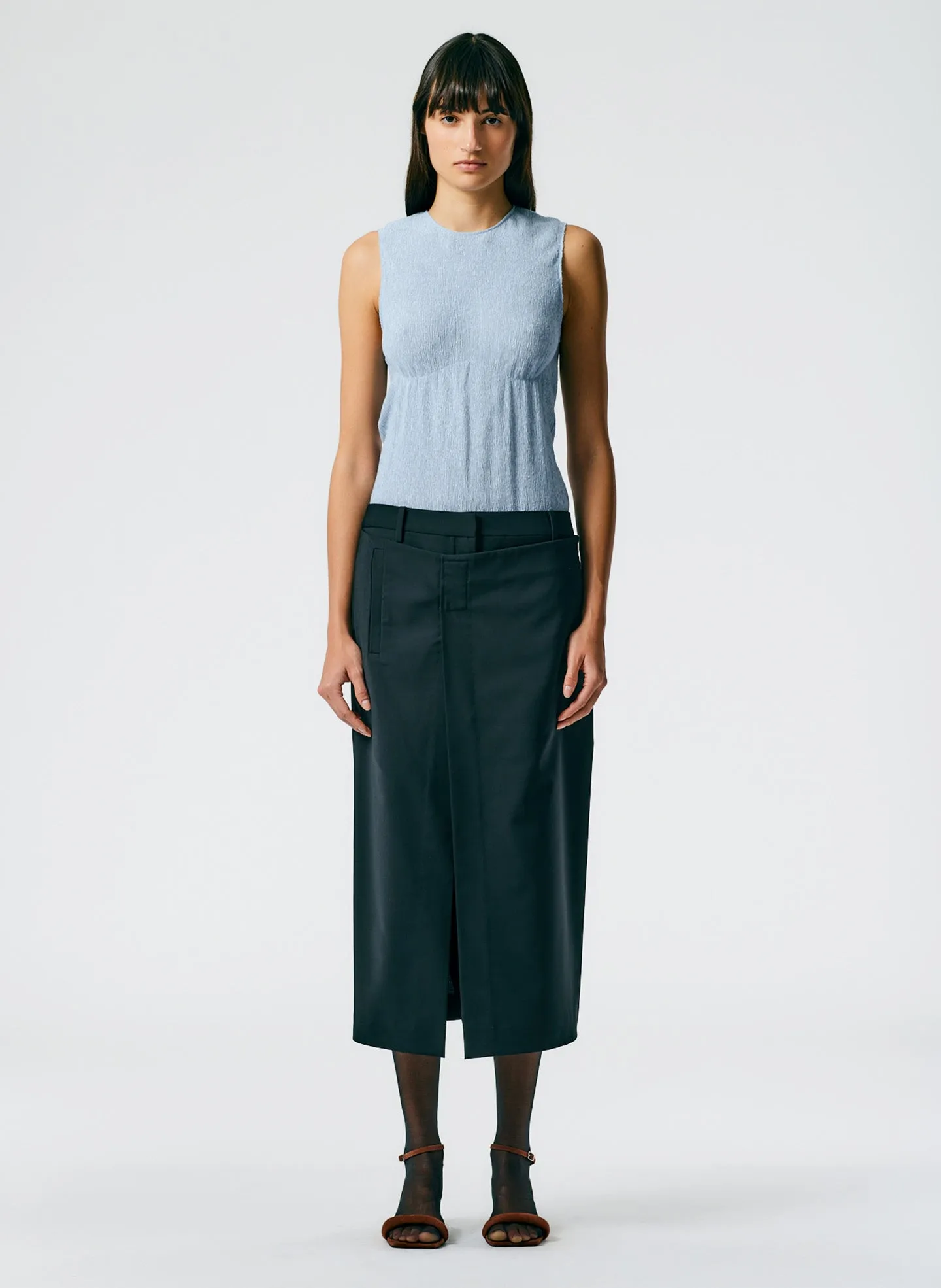 Tropical Wool Wrap Trouser Skirt sold by Tibi product image thumbnail 3