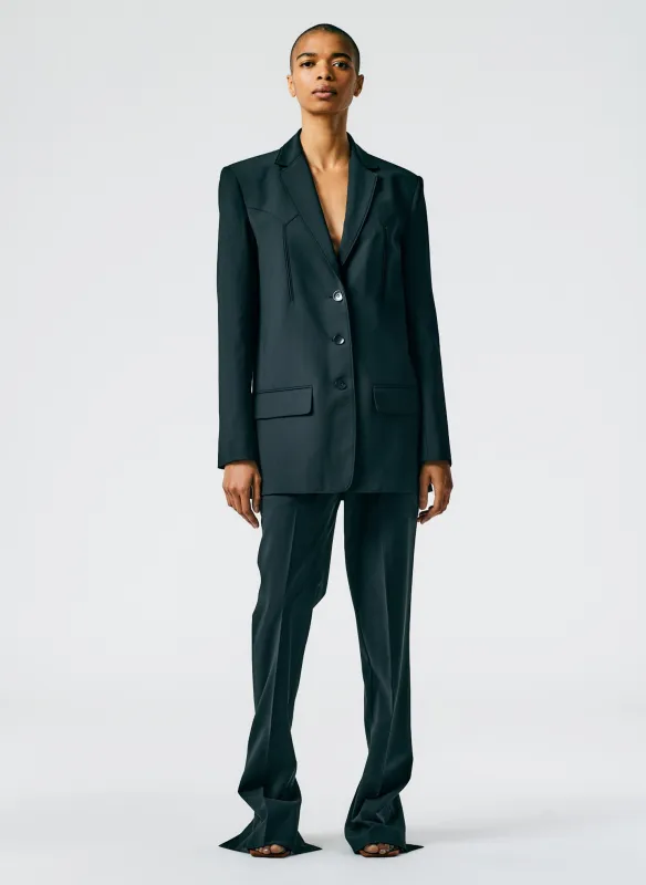 Tropical Wool Western Blazer sold by Tibi