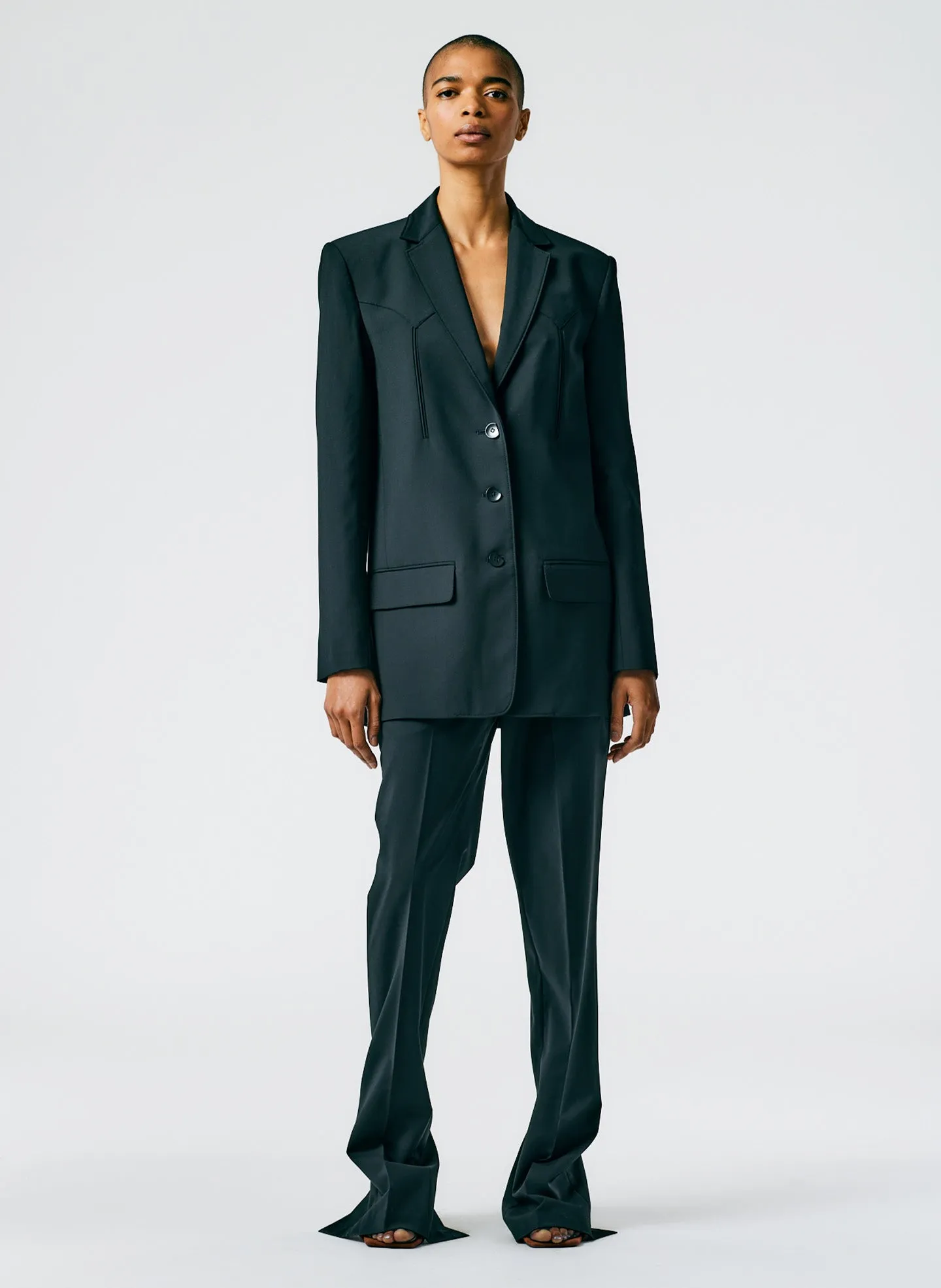 Tropical Wool Western Blazer sold by Tibi