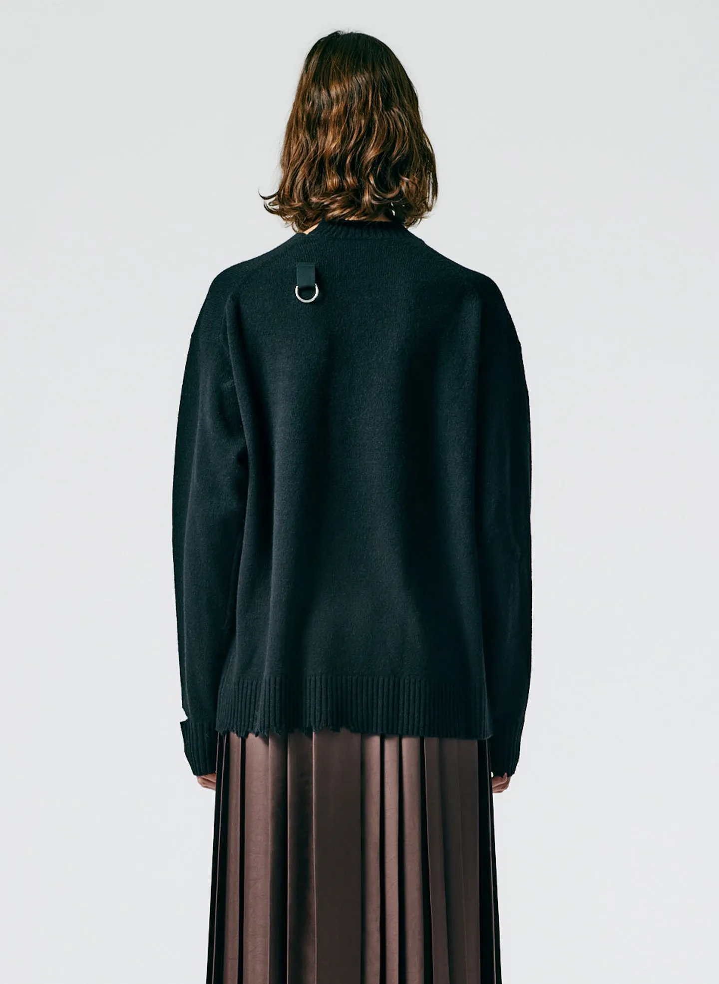 Soft Lambswool Cutout Neckband Pullover sold by Tibi product image thumbnail 4