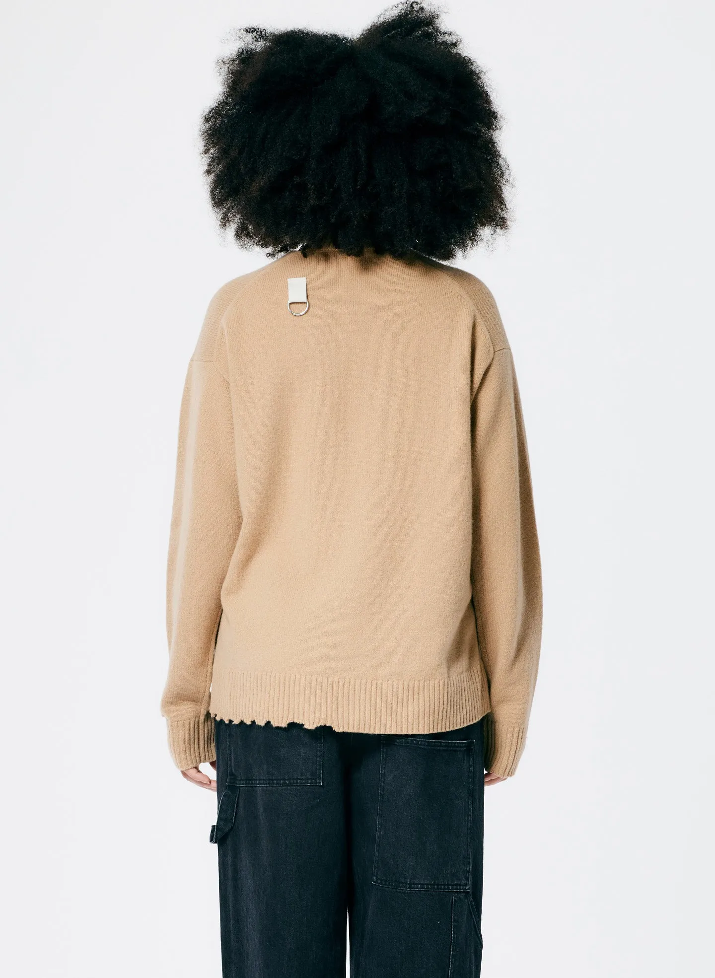 Soft Lambswool Cutout Neckband Pullover sold by Tibi product image thumbnail 5