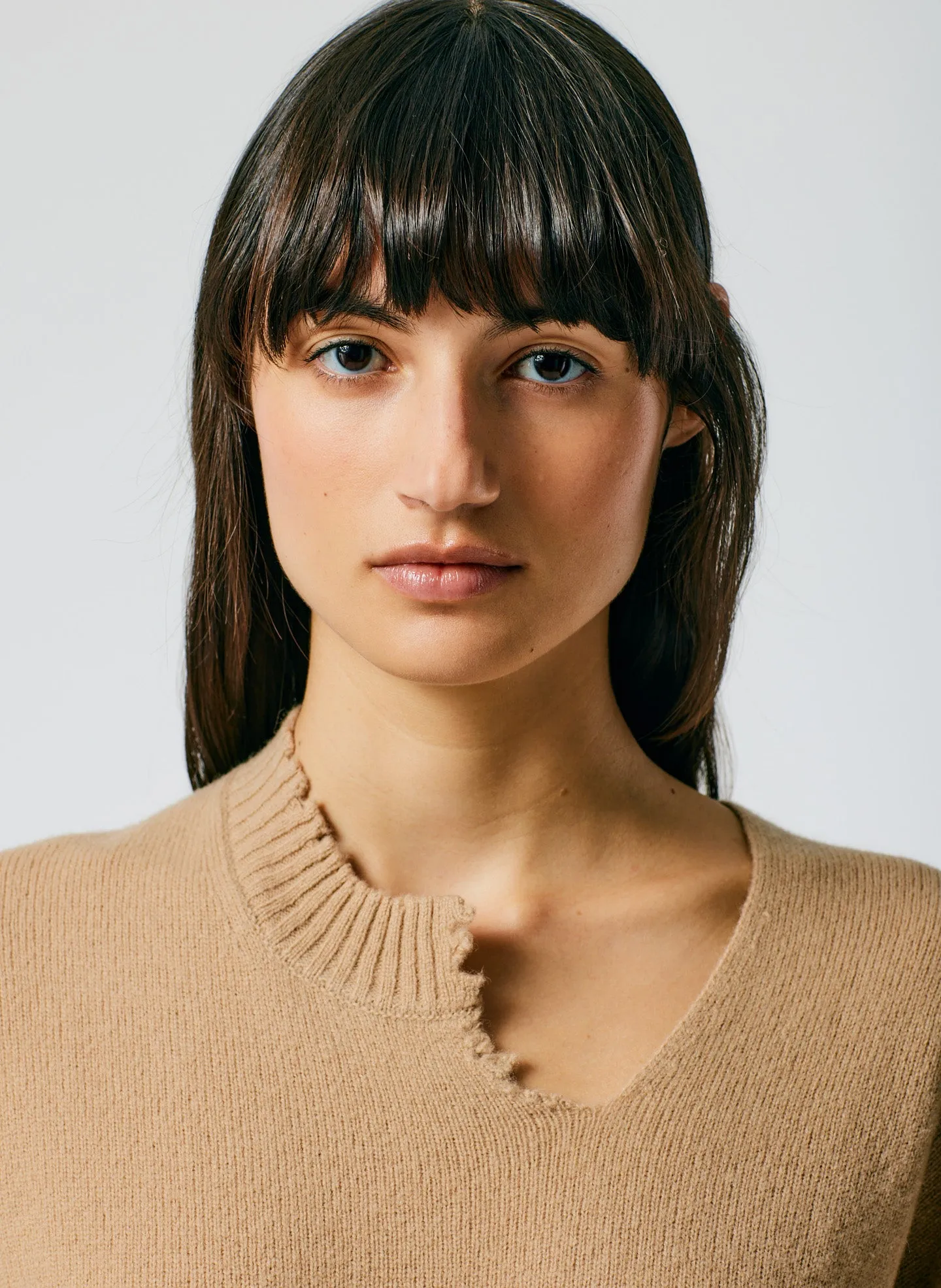 Soft Lambswool Cutout Neckband Mini Dress sold by Tibi product image thumbnail 5
