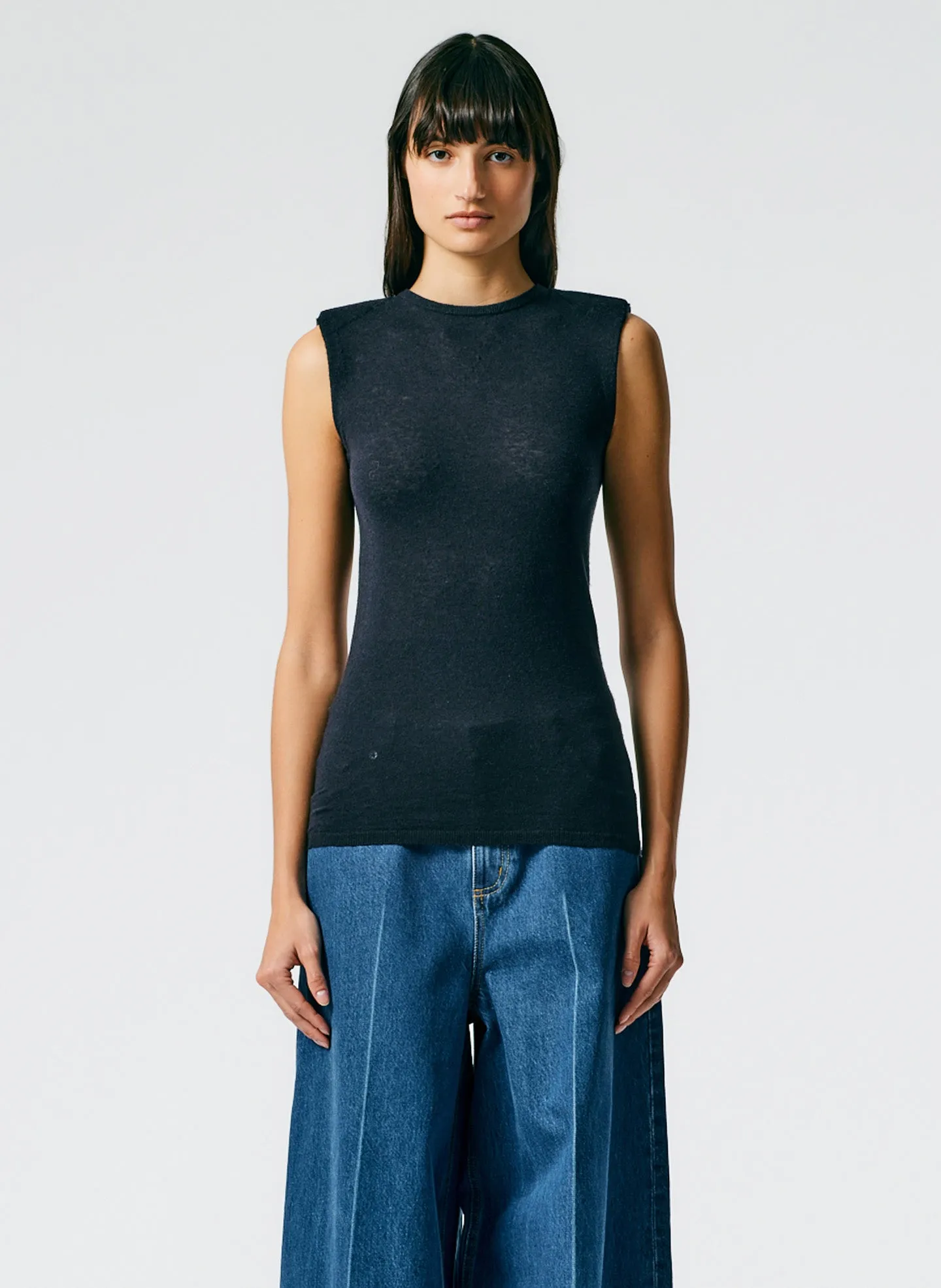 Skinlike Mercerized Wool Tube Tank sold by Tibi product image thumbnail 2