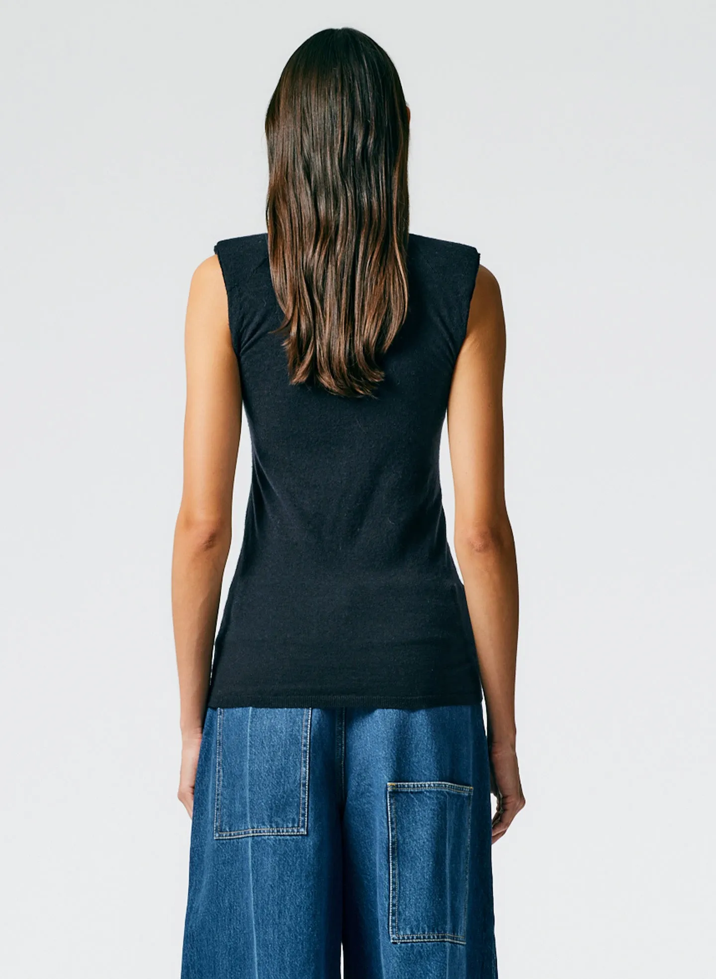 Skinlike Mercerized Wool Tube Tank sold by Tibi product image thumbnail 4