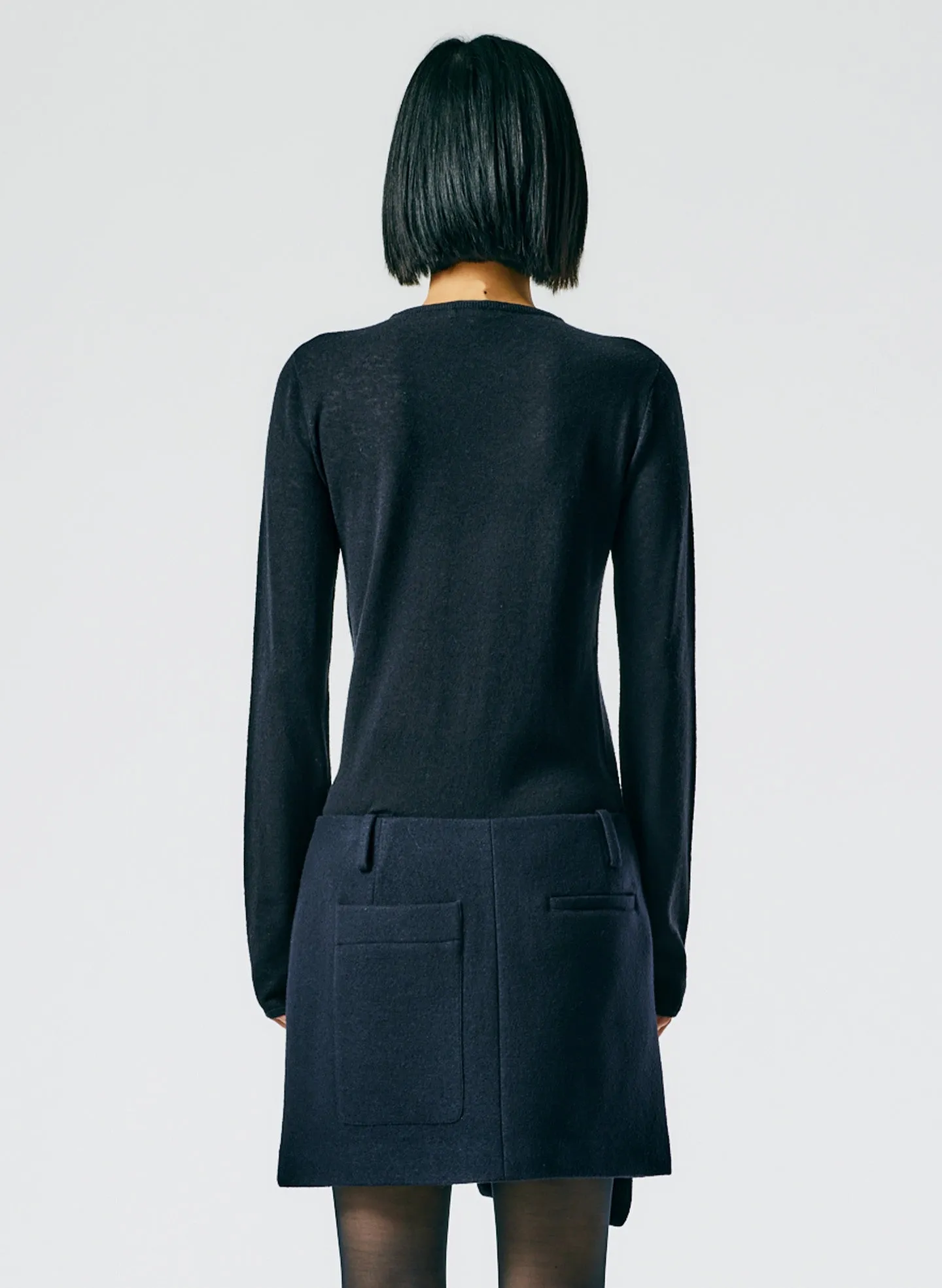 Skinlike Mercerized Wool Soft Sheer Pullover sold by Tibi product image thumbnail 4