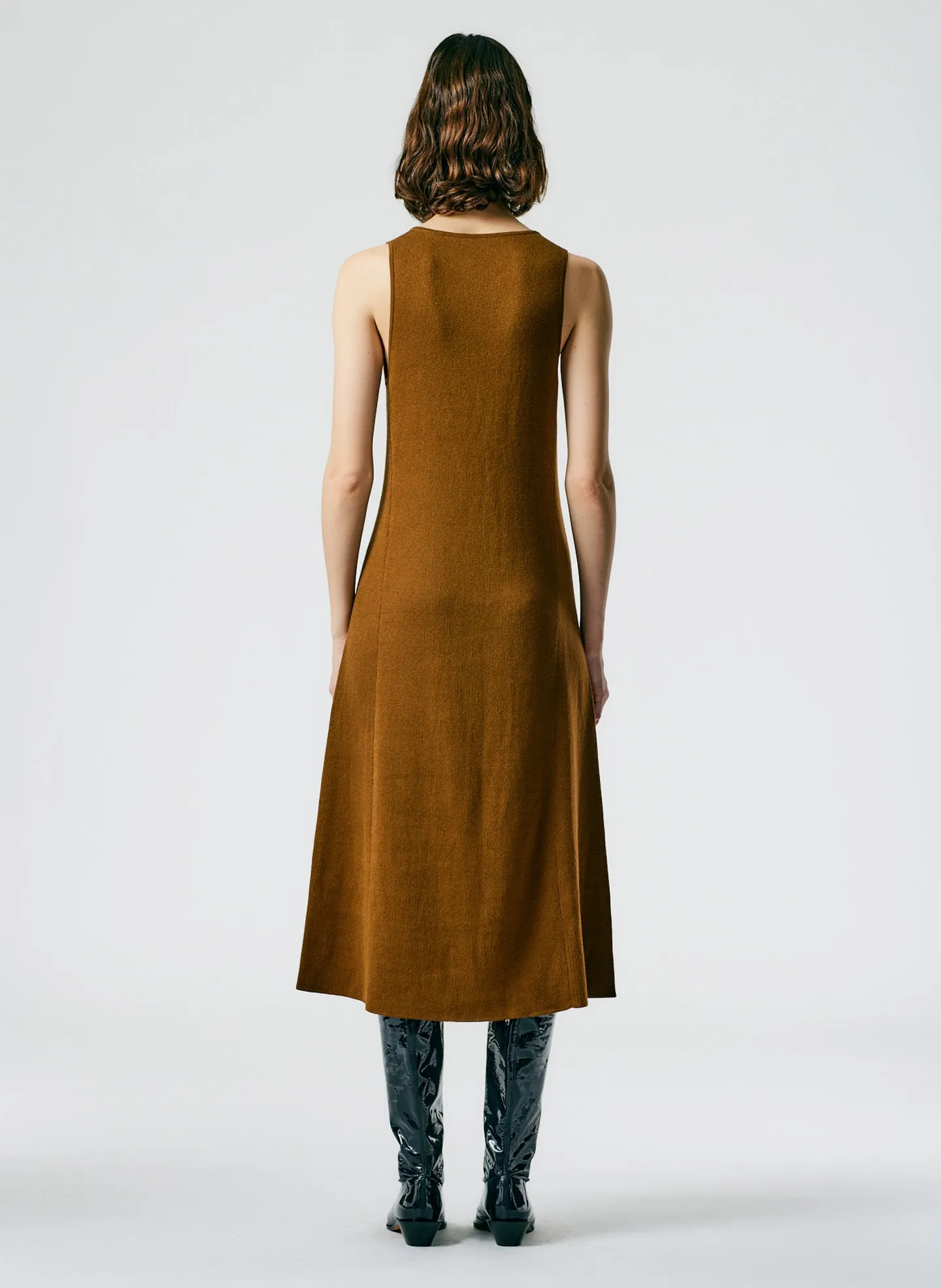 Organic Cotton Tencel V-Neck Cami Dress sold by Tibi product image thumbnail 5