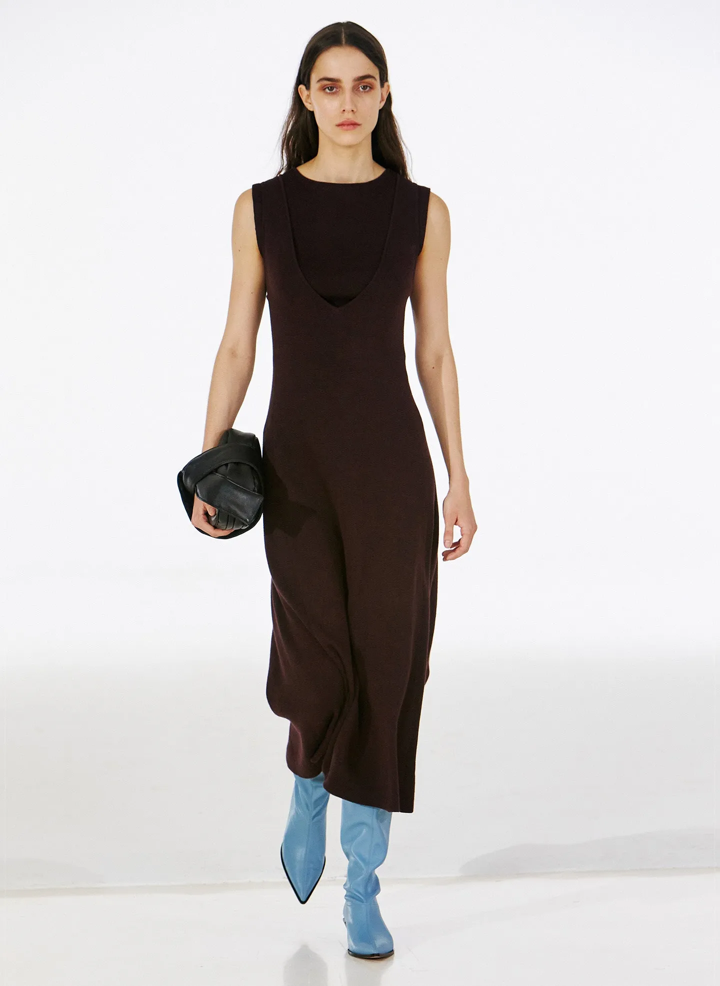 Organic Cotton Tencel V-Neck Cami Dress sold by Tibi product image thumbnail 2