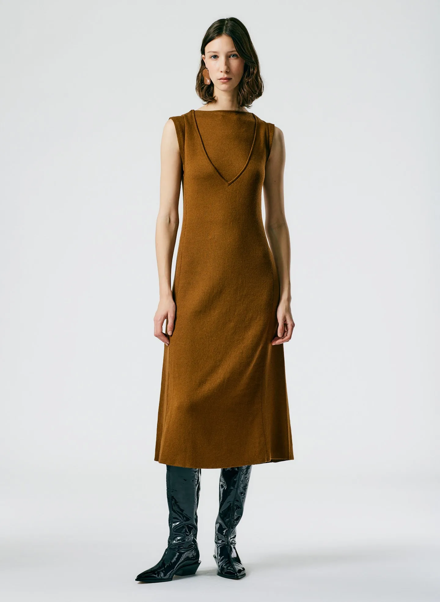 Organic Cotton Tencel Tube Cropped Tank sold by Tibi product image thumbnail 5