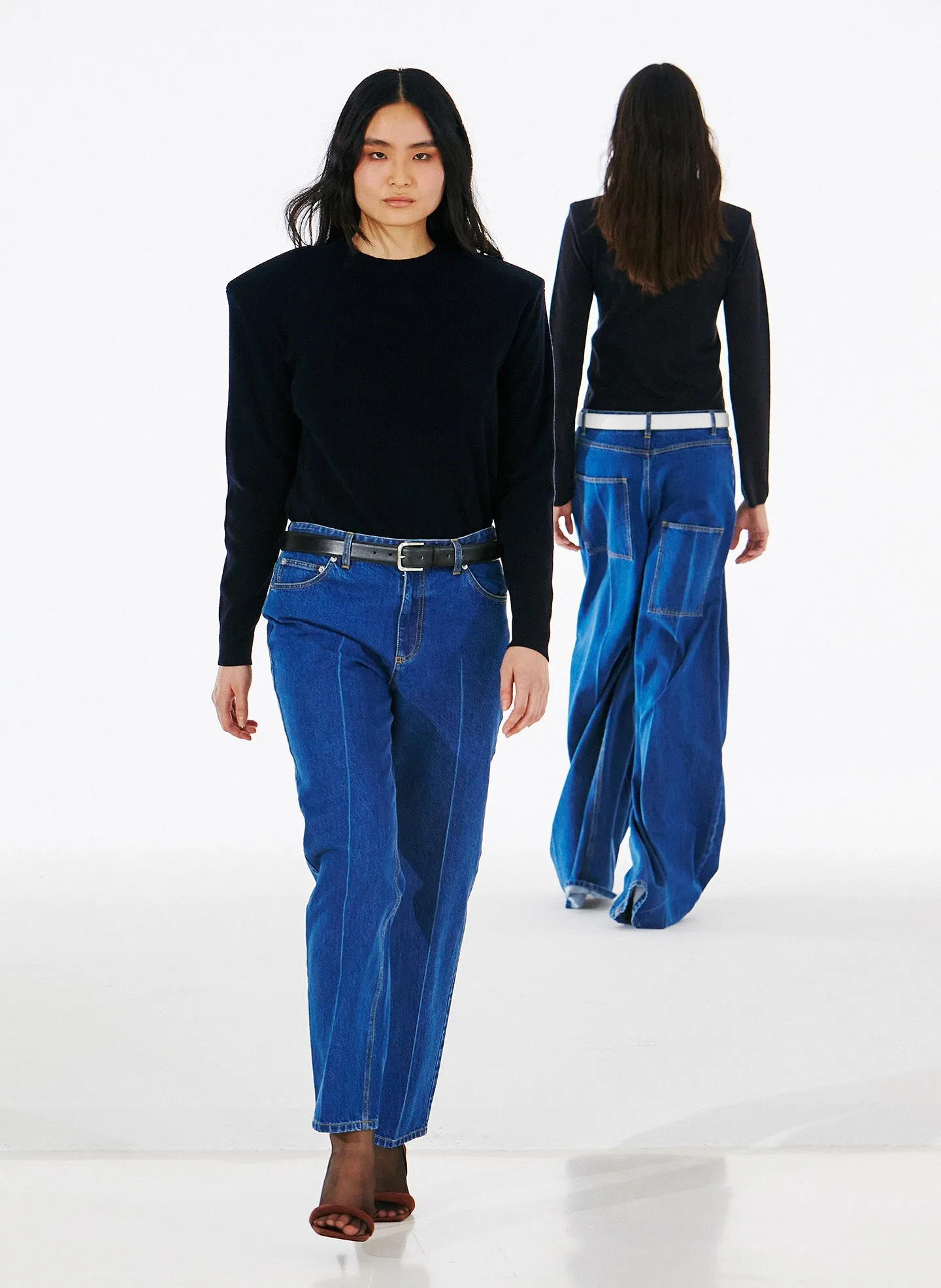 Medium Stone Wash Denim Elfie Jean sold by Tibi product image thumbnail 2