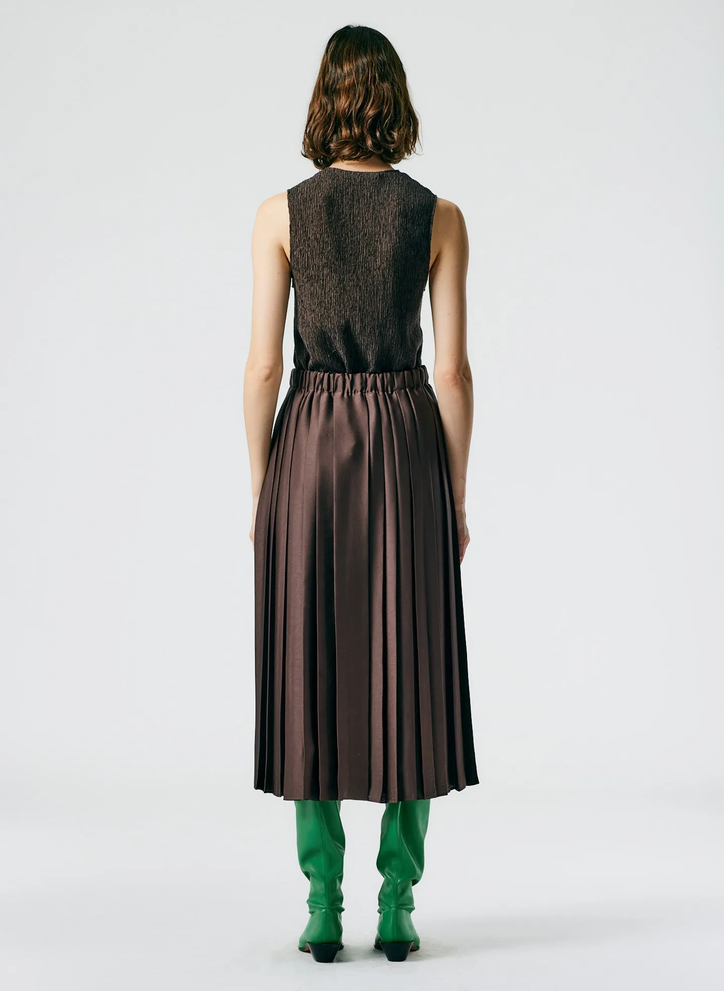 Feather Weight Pleated Pull On Skirt sold by Tibi product image thumbnail 5