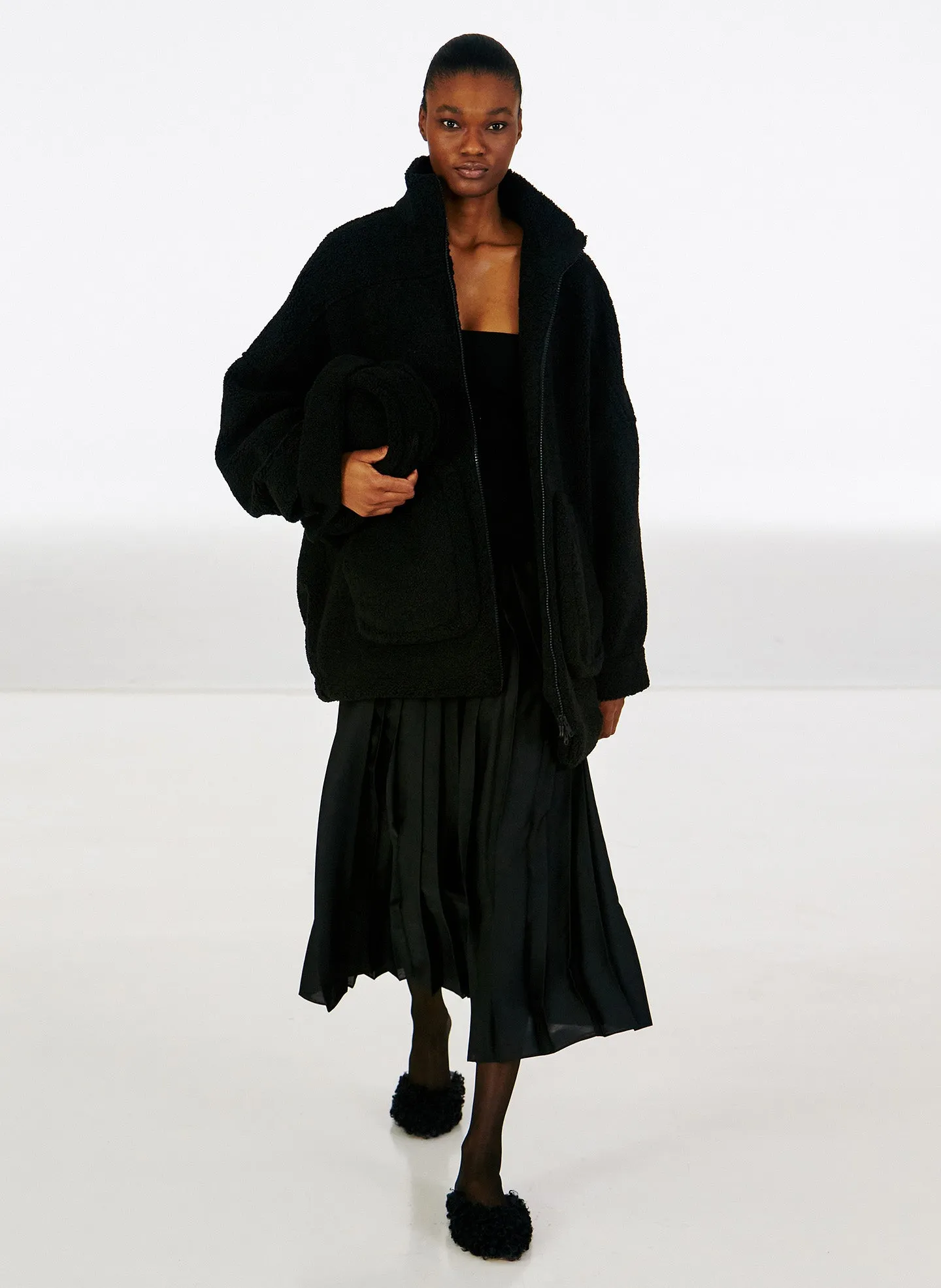 Feather Weight Pleated Pull On Skirt sold by Tibi product image thumbnail 2