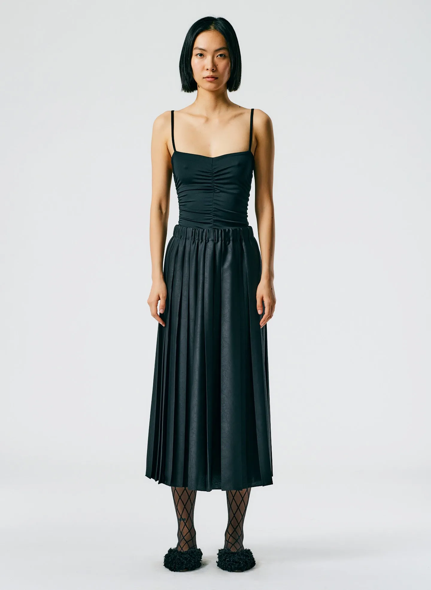 Feather Weight Pleated Pull On Skirt sold by Tibi product image thumbnail 3