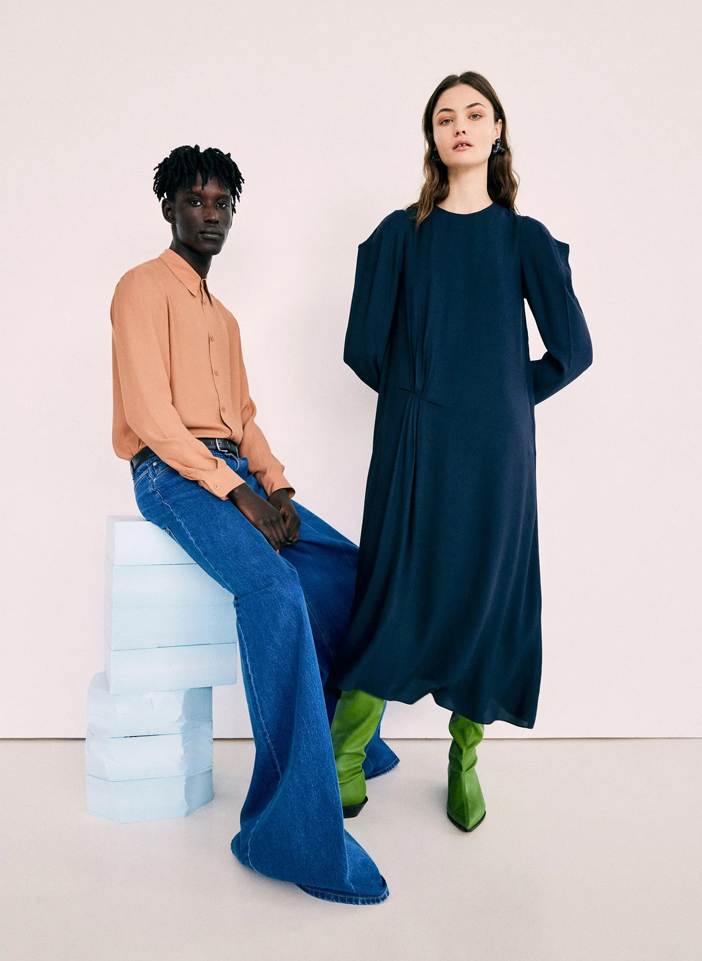 Feather Weight Eco Crepe Slim Shirt sold by Tibi product image thumbnail 2