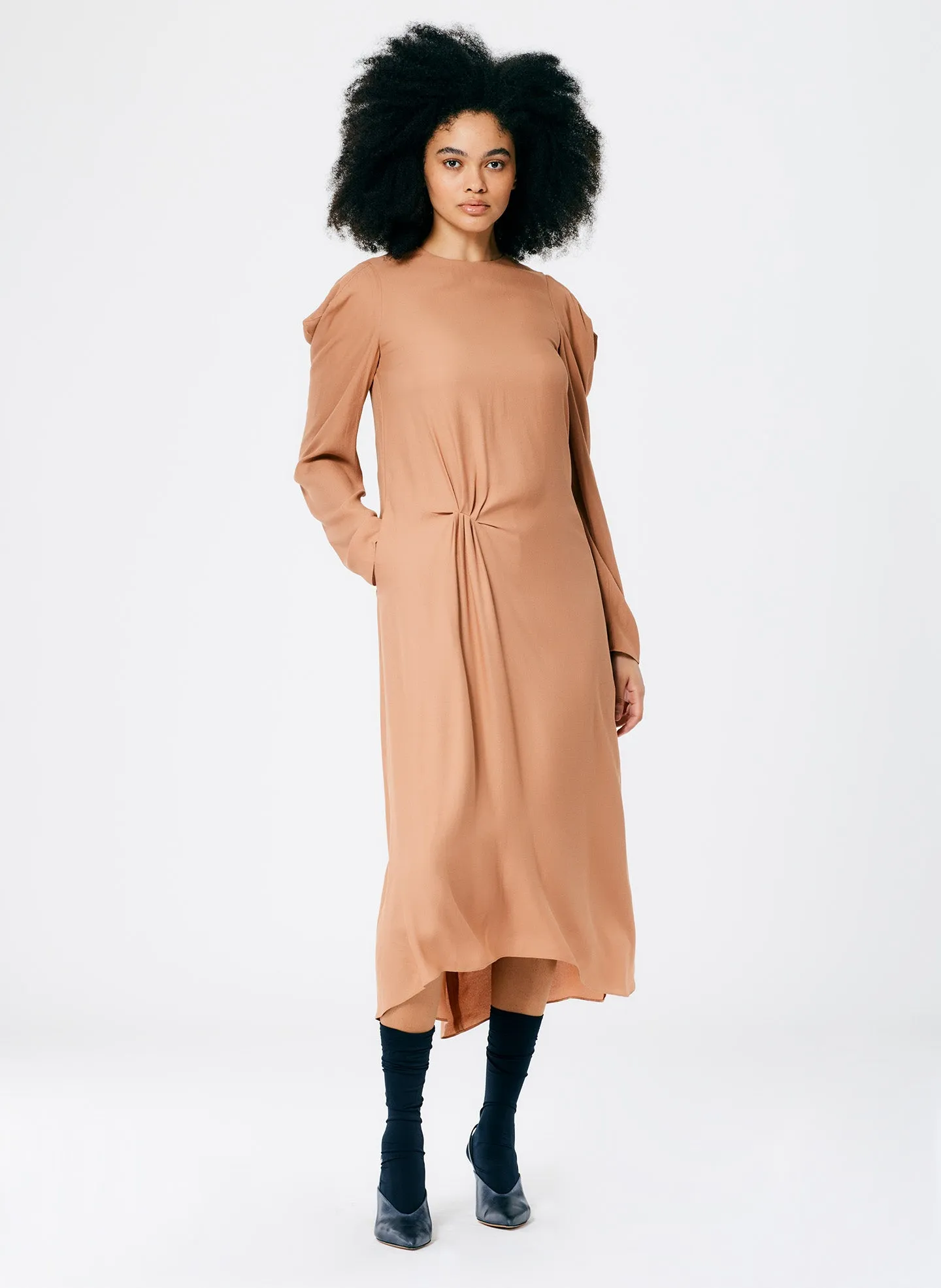 Feather Weight Eco Crepe Dress sold by Tibi
