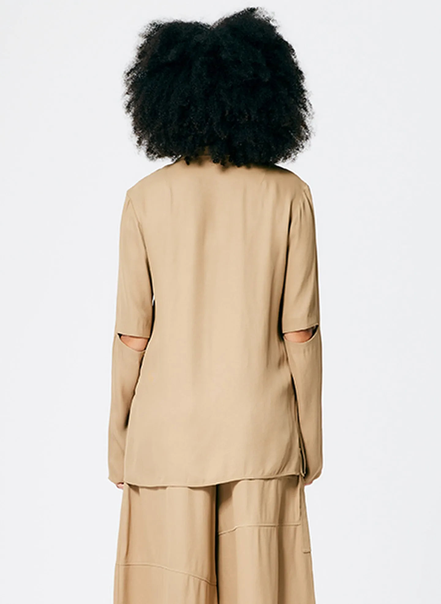 Eco Acetate Viscose Shirt Jacket sold by Tibi product image thumbnail 5