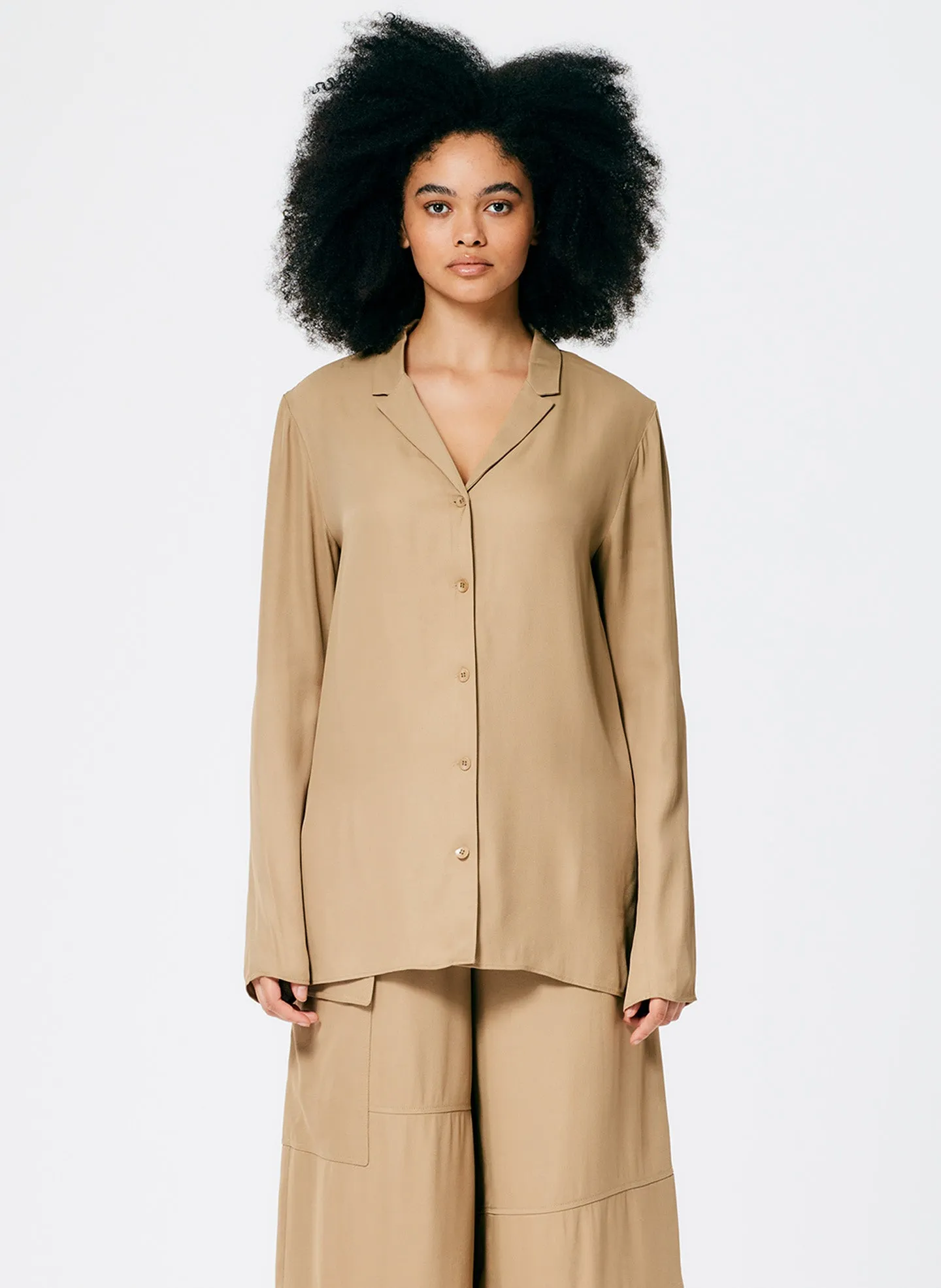 Eco Acetate Viscose Shirt Jacket sold by Tibi product image thumbnail 3