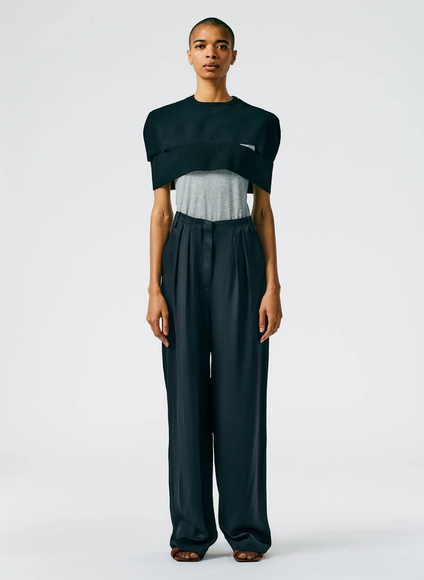 Eco Acetate Viscose Lauren Trouser sold by Tibi product image thumbnail 3