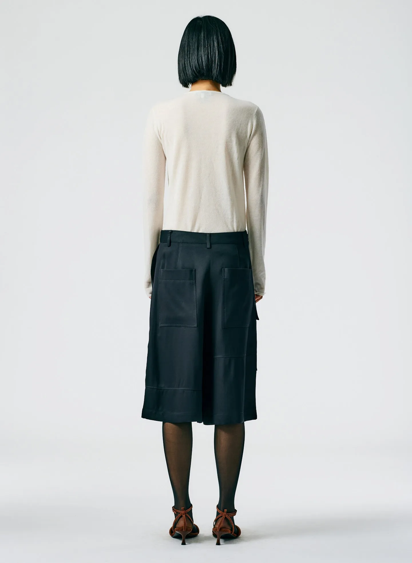 Eco Acetate Viscose Cargo Short sold by Tibi product image thumbnail 5