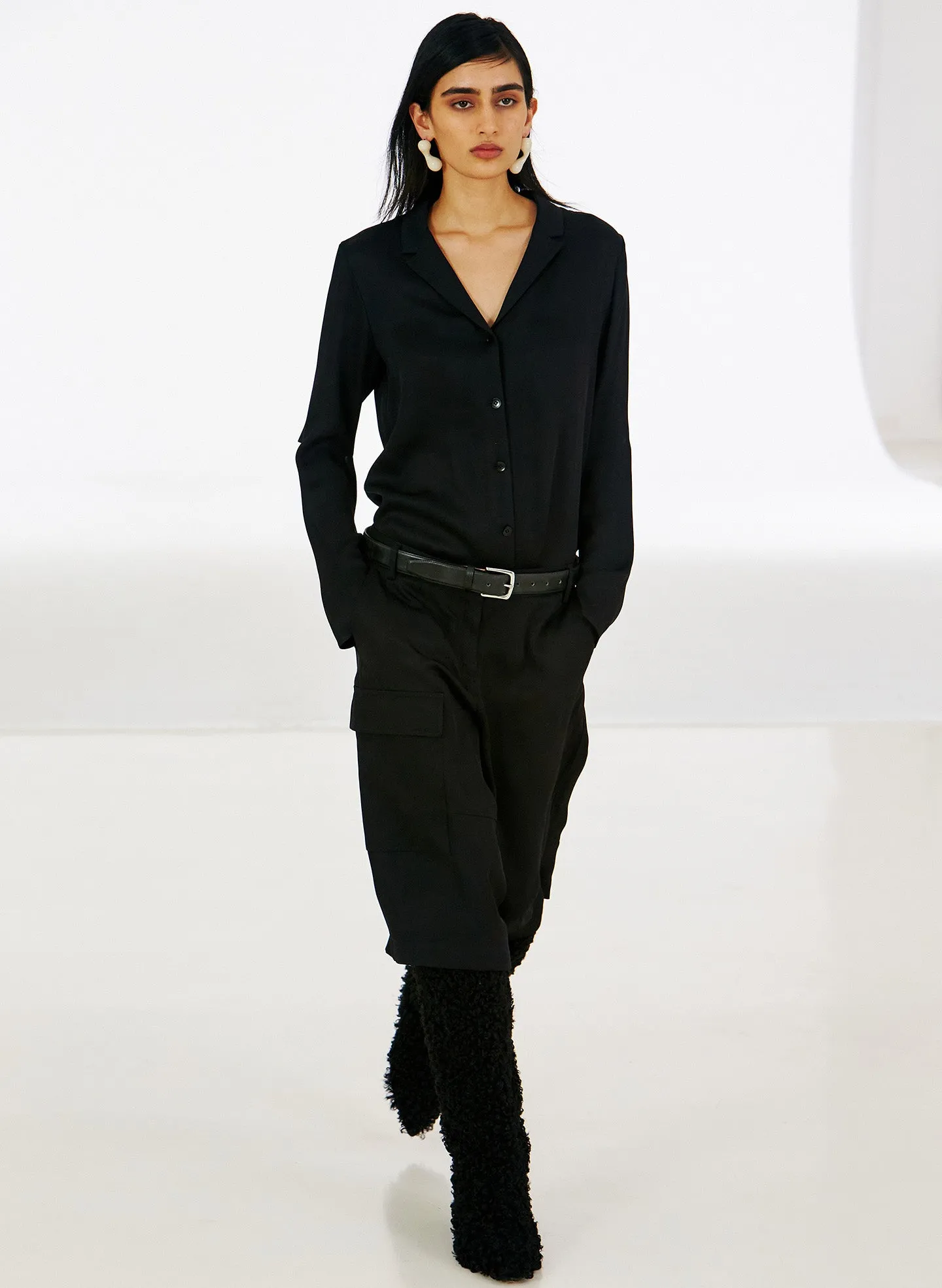 Eco Acetate Viscose Cargo Short sold by Tibi product image thumbnail 2