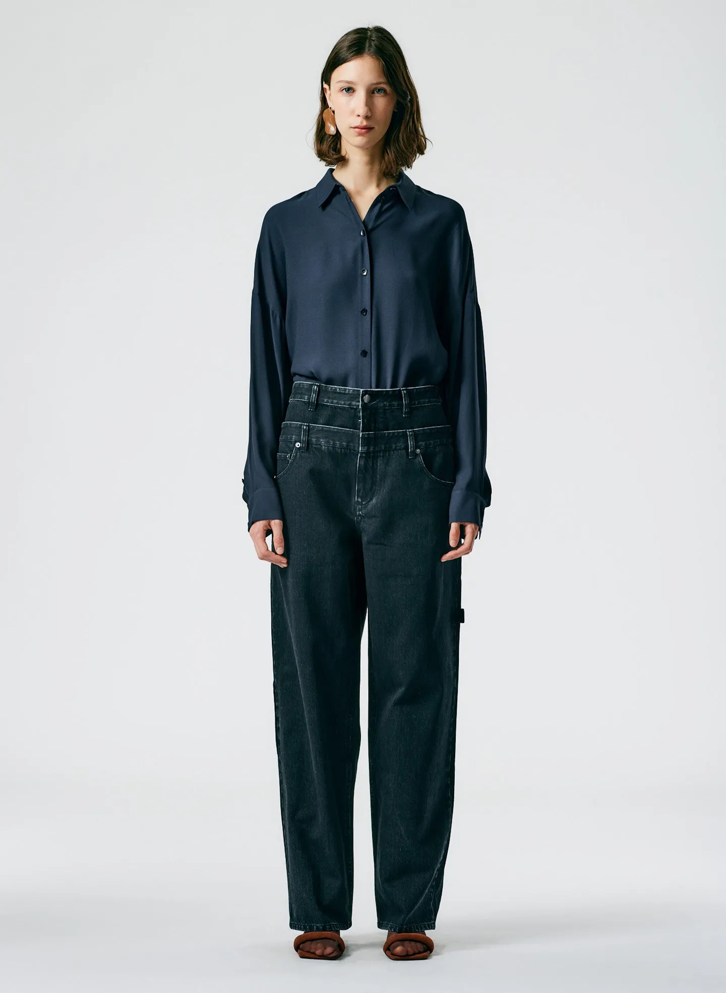 Double Waisted Black Denim Sam Jean sold by Tibi product image thumbnail 3