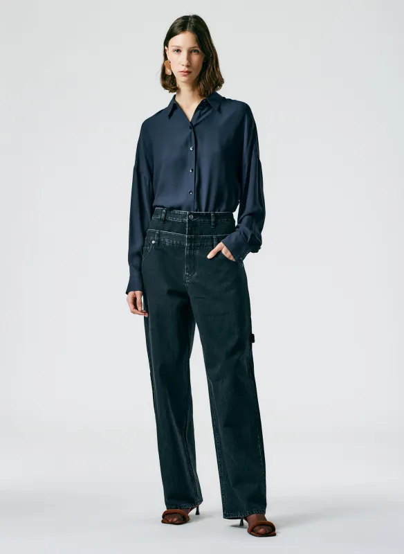 Double Waisted Black Denim Sam Jean sold by Tibi