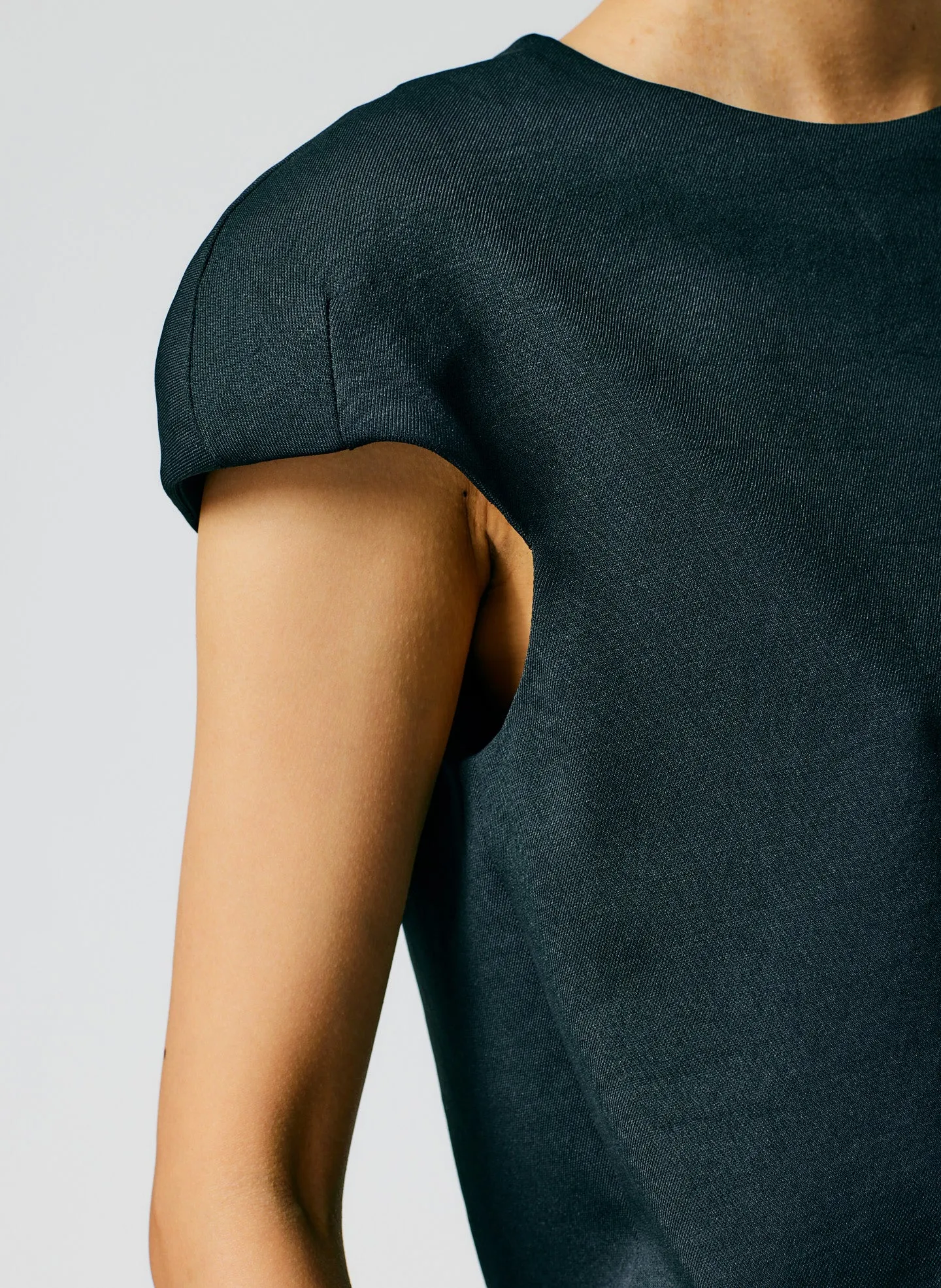 Chalky Drape Rounded Shoulderpad Top sold by Tibi product image thumbnail 5