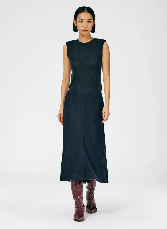 Boiled Wool Sculpted Skirt made by Tibi