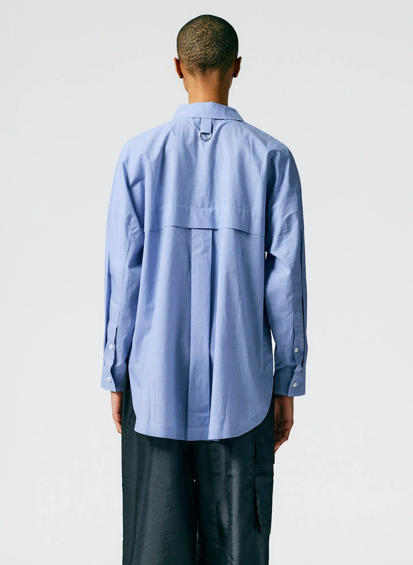 Menswear Check Shirting Oversized Gabe Shirt sold by Tibi product image thumbnail 3