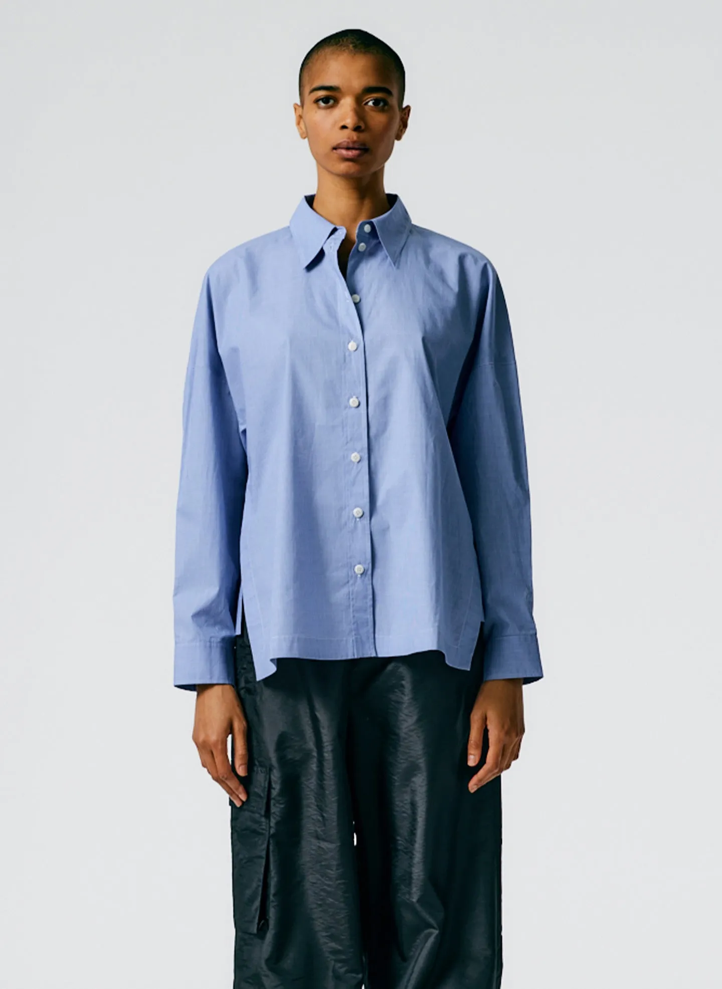 Menswear Check Shirting Oversized Gabe Shirt sold by Tibi