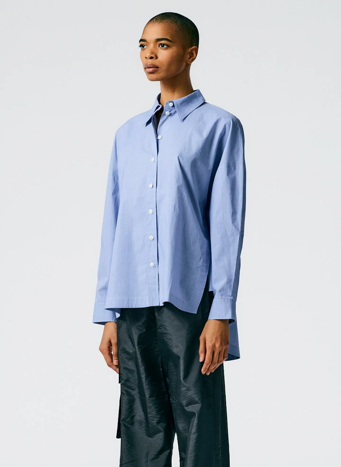 Menswear Check Shirting Oversized Gabe Shirt sold by Tibi product image thumbnail 2
